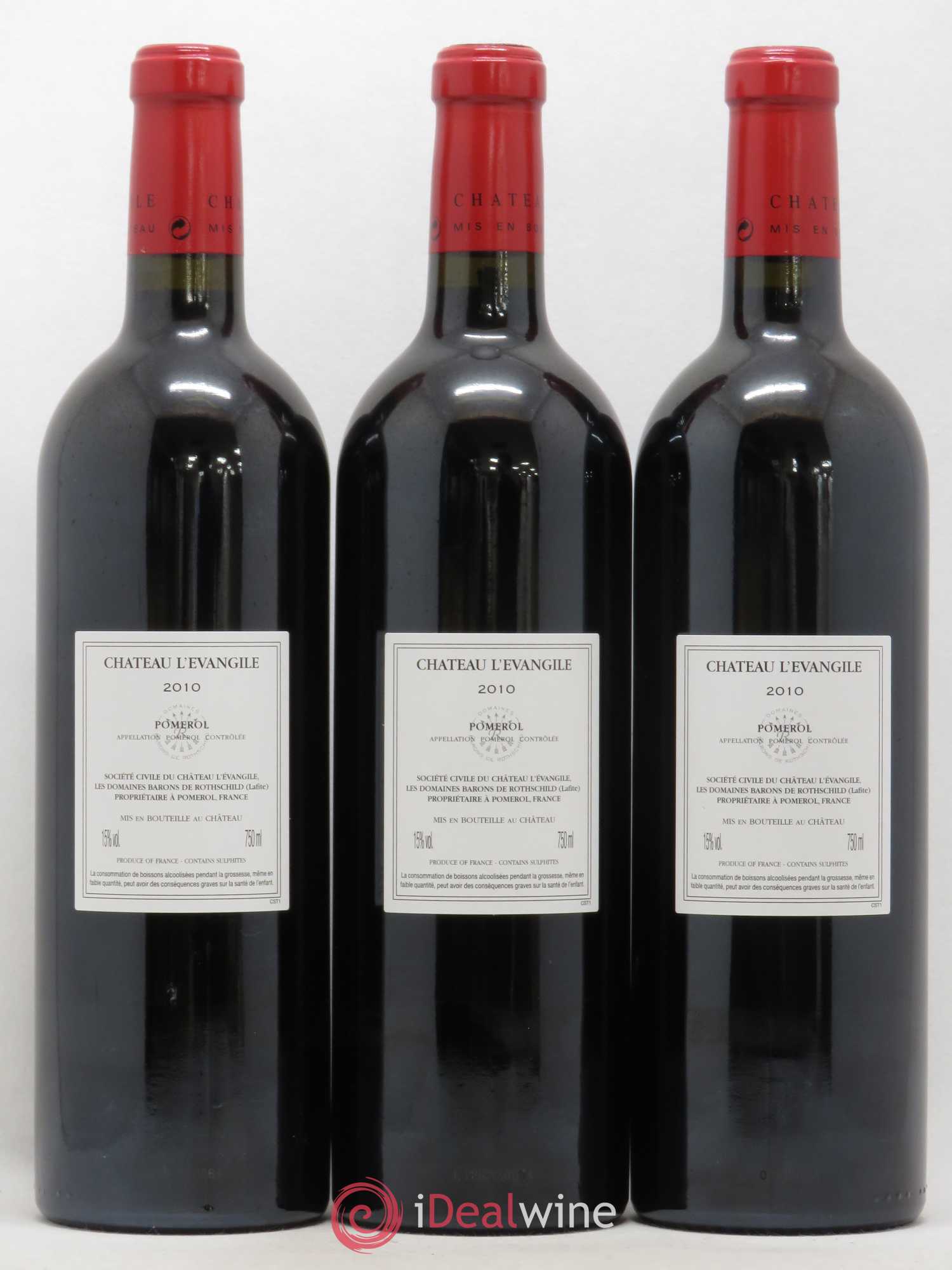 Château l' Évangile 2010 - Lot de 6 bouteilles - 4
