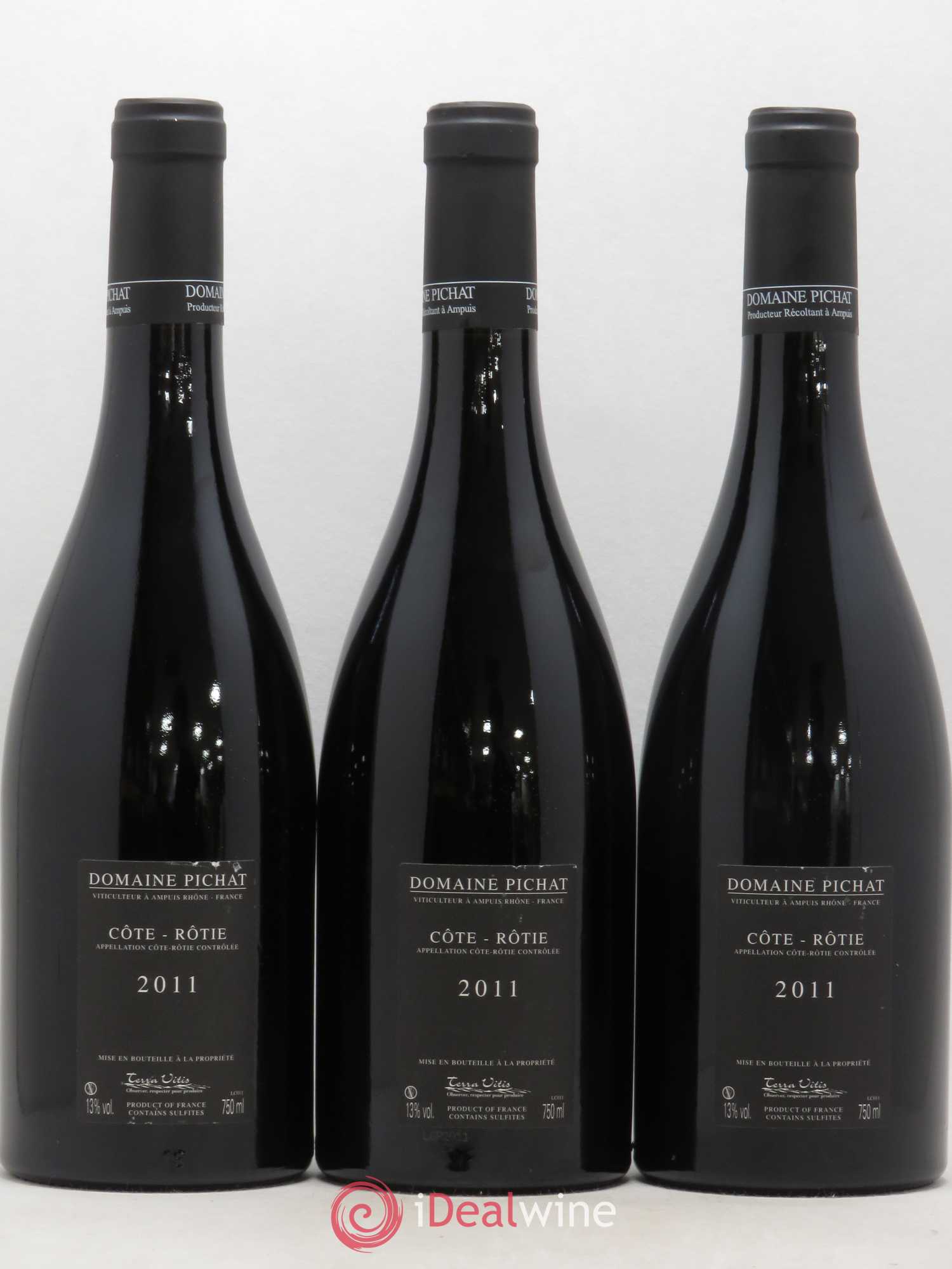 Côte-Rôtie Les Grandes Places Pichat (Domaine) 2011 - Lot de 3 bouteilles - 1