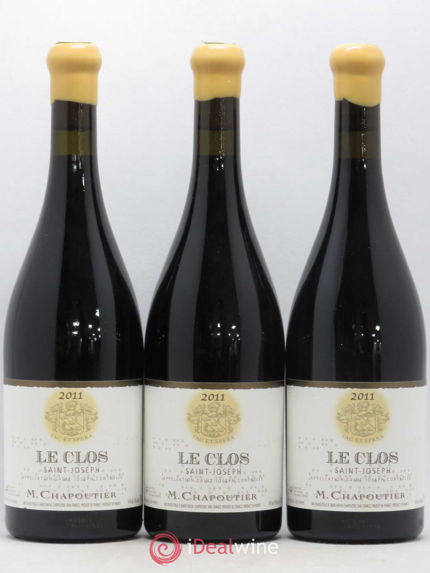 Saint-Joseph Le Clos Chapoutier 2011 - Lot de 3 bouteilles - 0