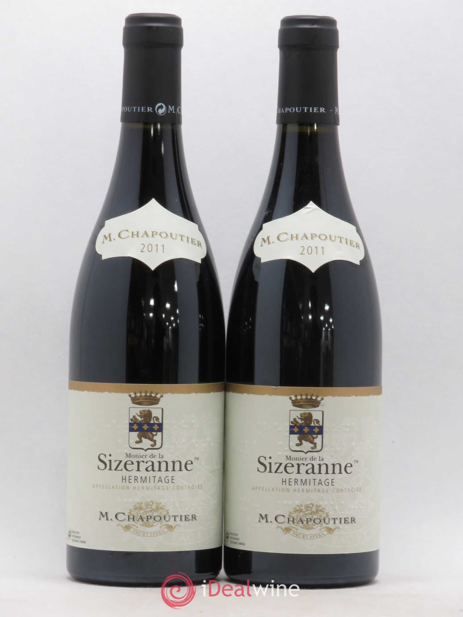 Hermitage Monier de La Sizeranne Chapoutier 2011 - Lot de 2 bouteilles - 0