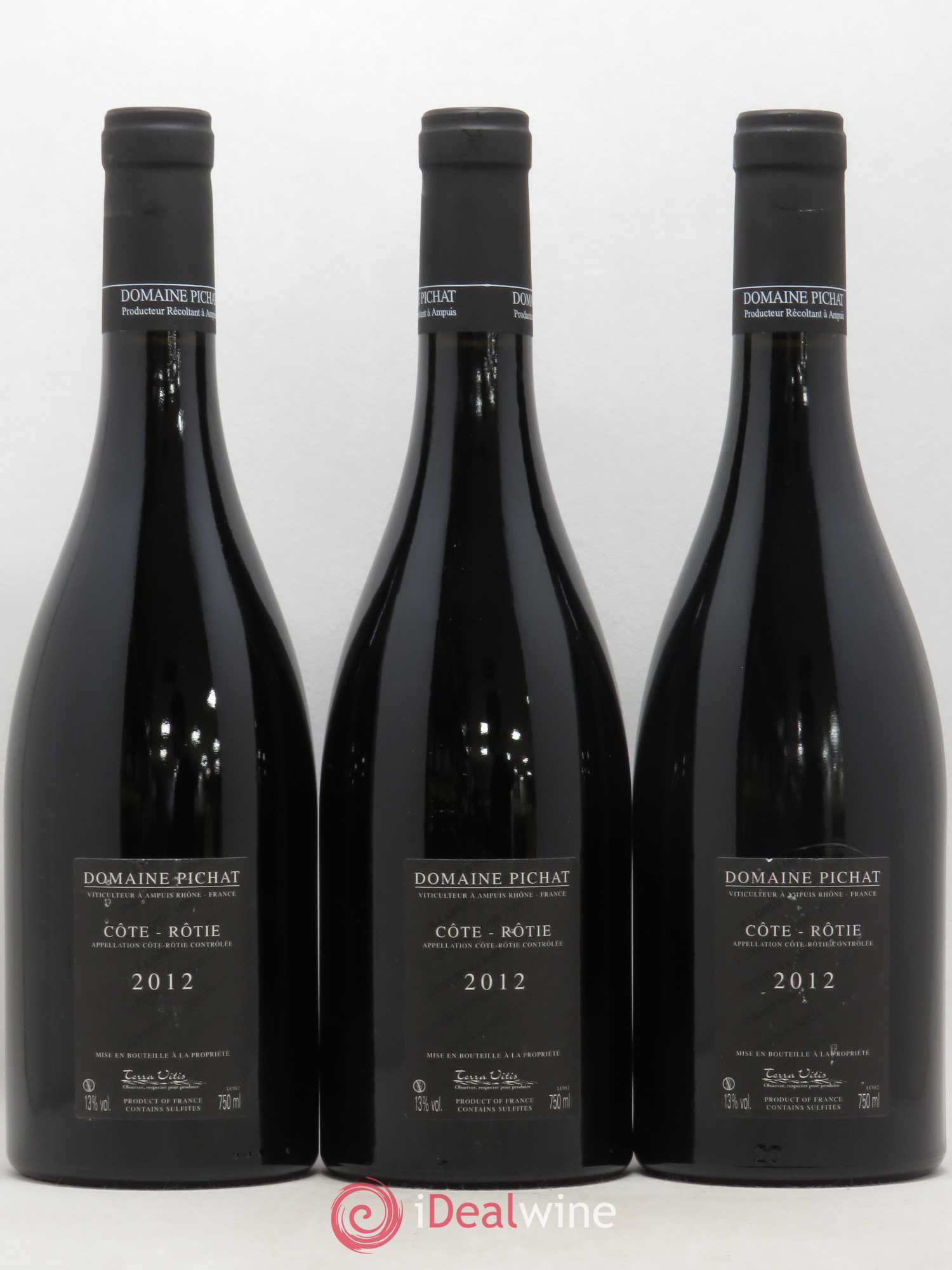 Côte-Rôtie Les Grandes Places Pichat (Domaine) 2012 - Lot de 3 bouteilles - 1