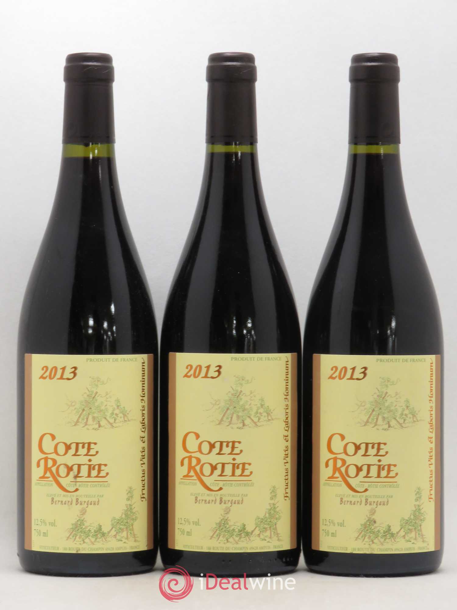 Côte-Rôtie Bernard Burgaud 2013 - Lot de 3 bouteilles - 0