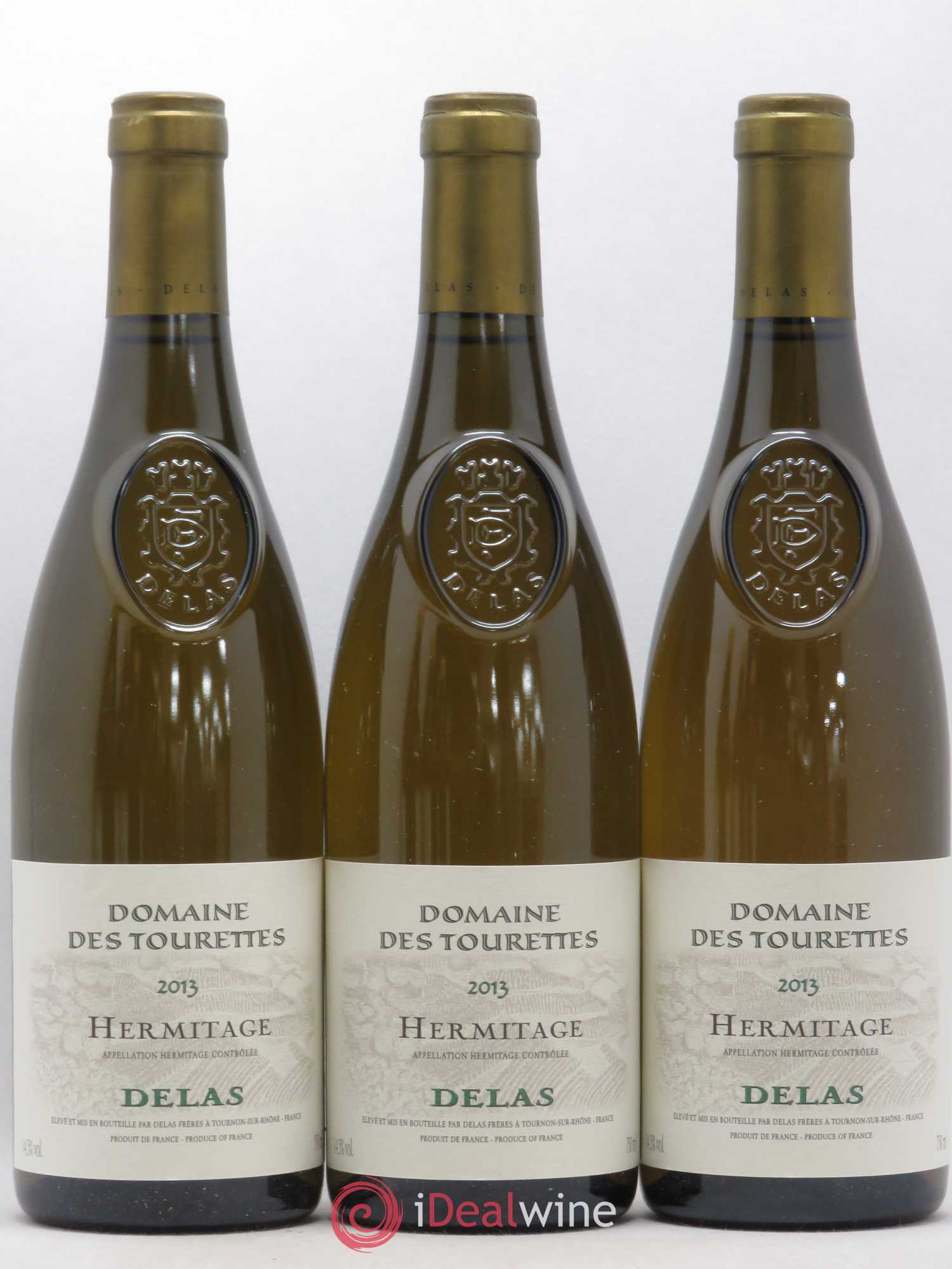 Hermitage Domaine des Tourettes Delas Frères 2013 - Lot de 3 bouteilles - 0