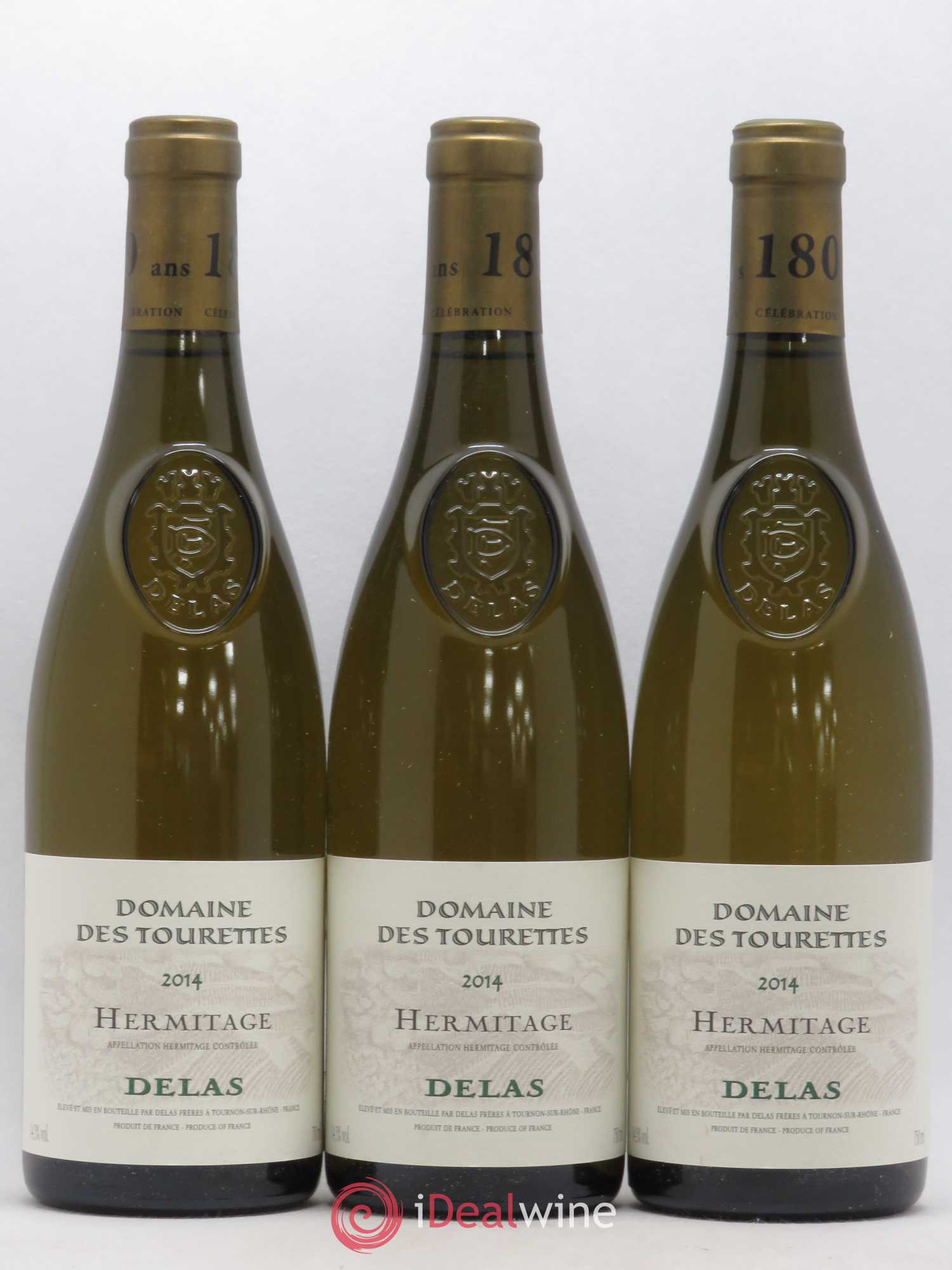 Hermitage Domaine des Tourettes Delas Frères 2014 - Lot de 3 bouteilles - 0