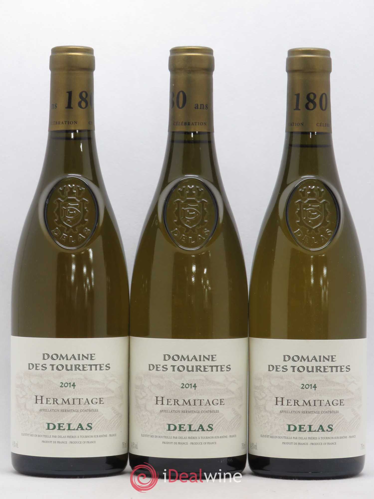 Hermitage Domaine des Tourettes Delas Frères 2014 - Lot de 3 bouteilles - 0