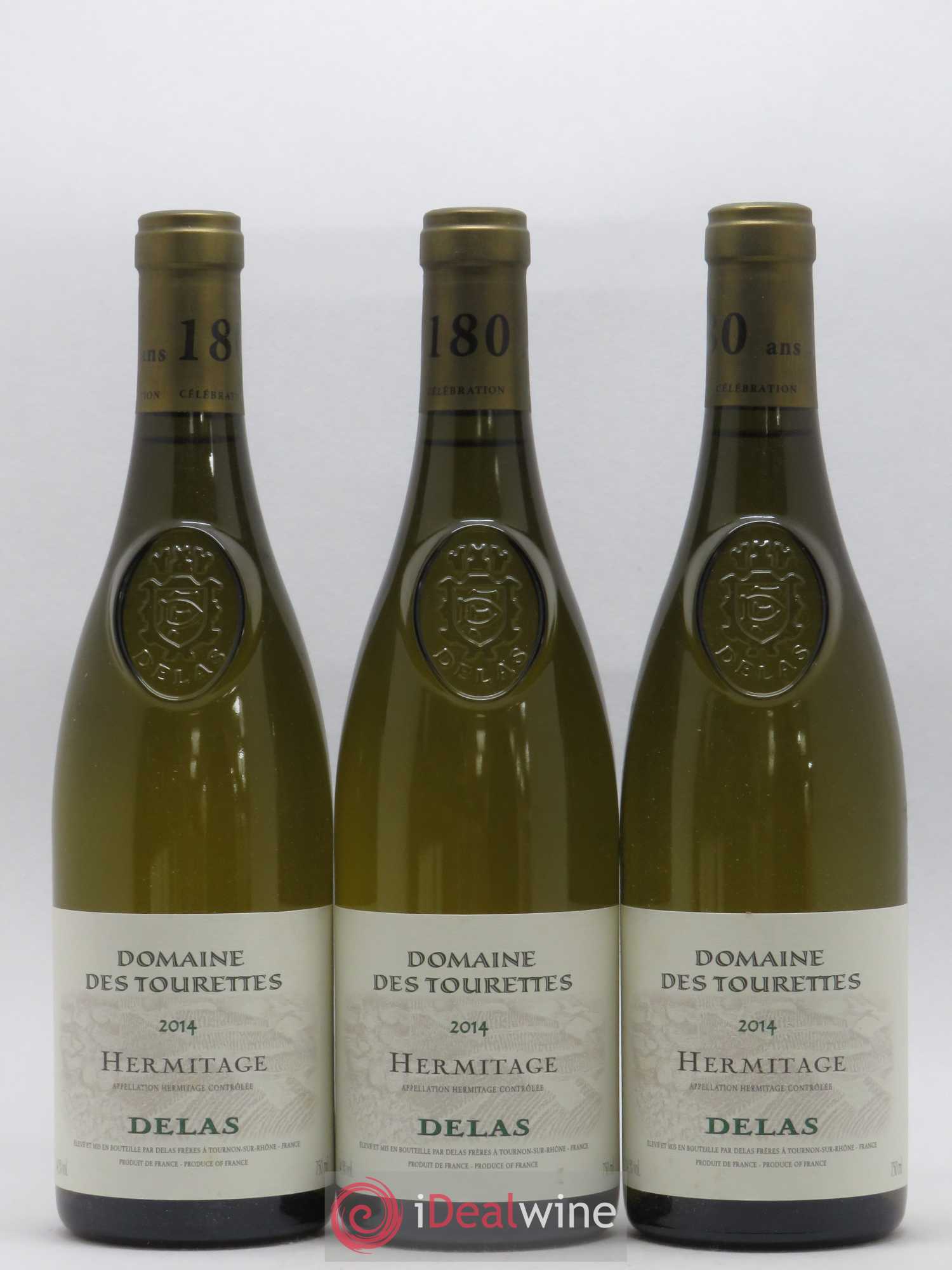 Hermitage Domaine des Tourettes  Delas Frères  (sans prix de réserve) 2014 - Lot de 6 bouteilles - 2