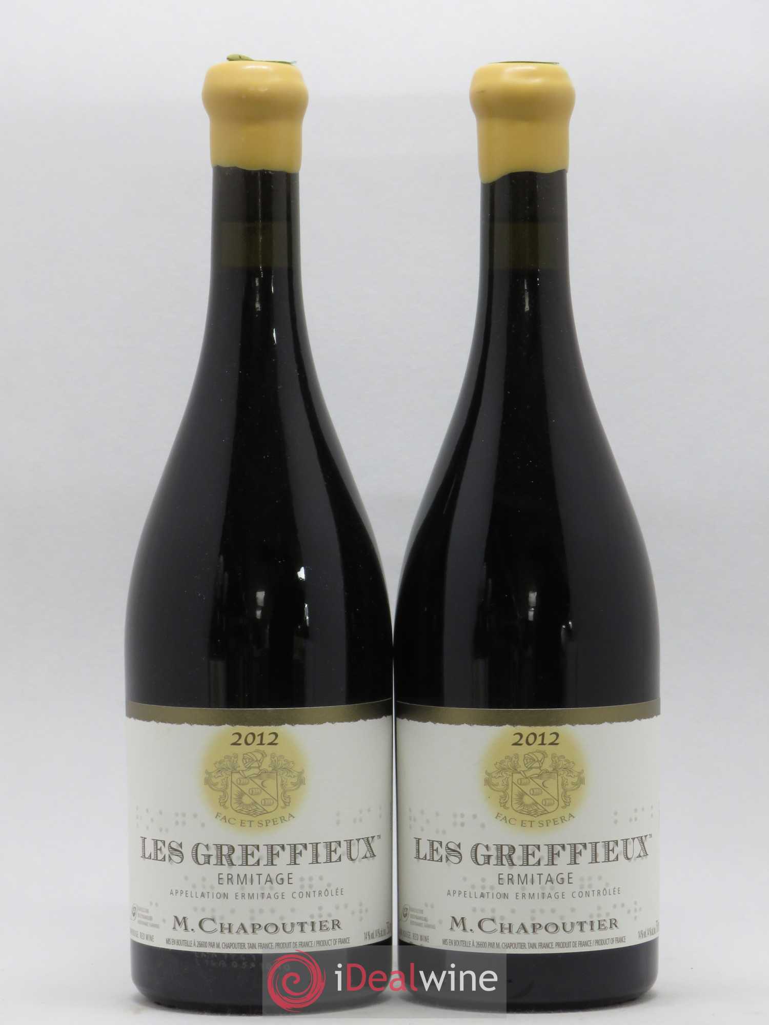 Hermitage Ermitage Les Greffieux Chapoutier 2012 - Lot de 2 bouteilles - 0