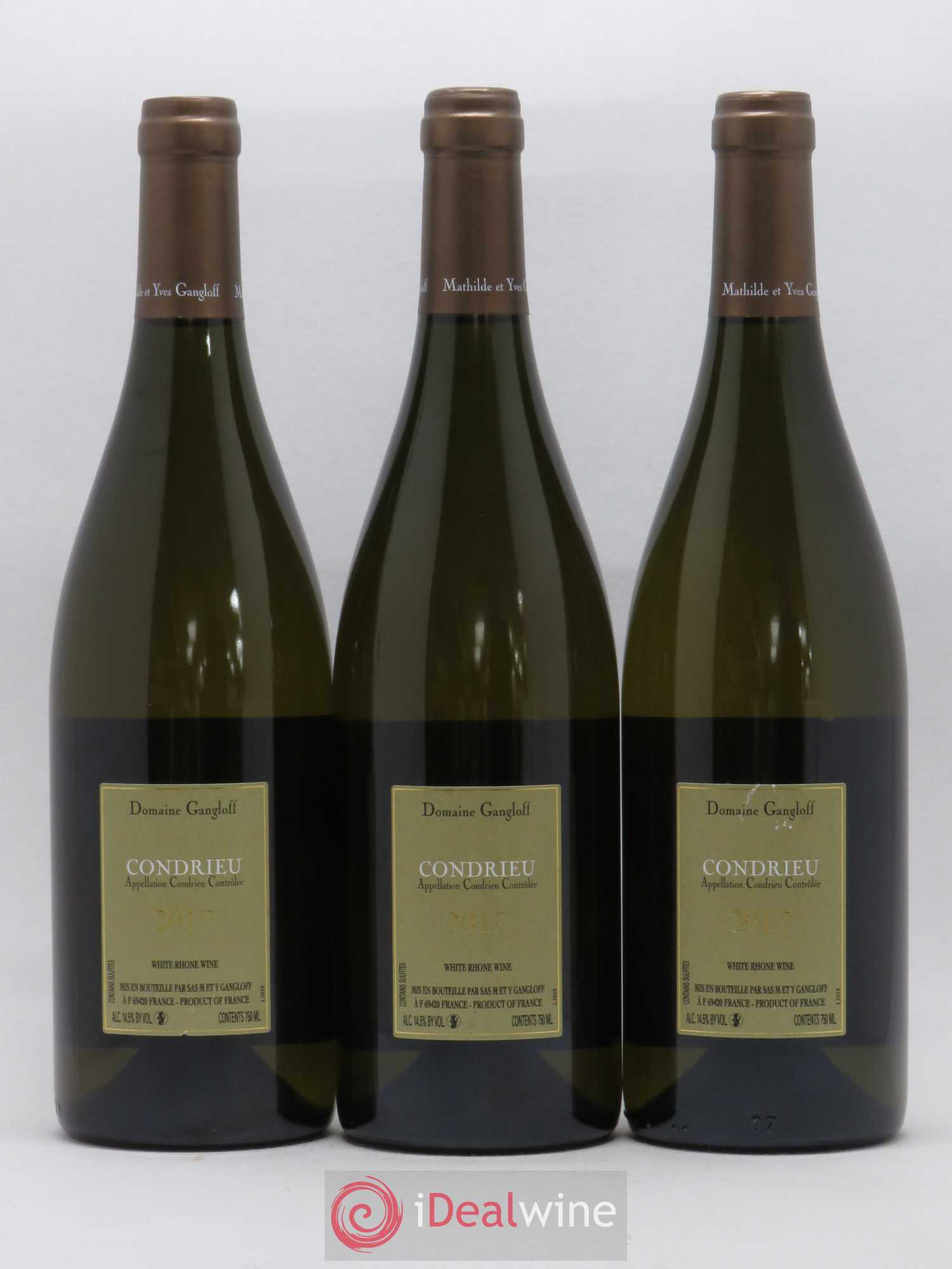Condrieu Domaine Gangloff (Domaine) 2017 - Lot de 3 bouteilles - 1