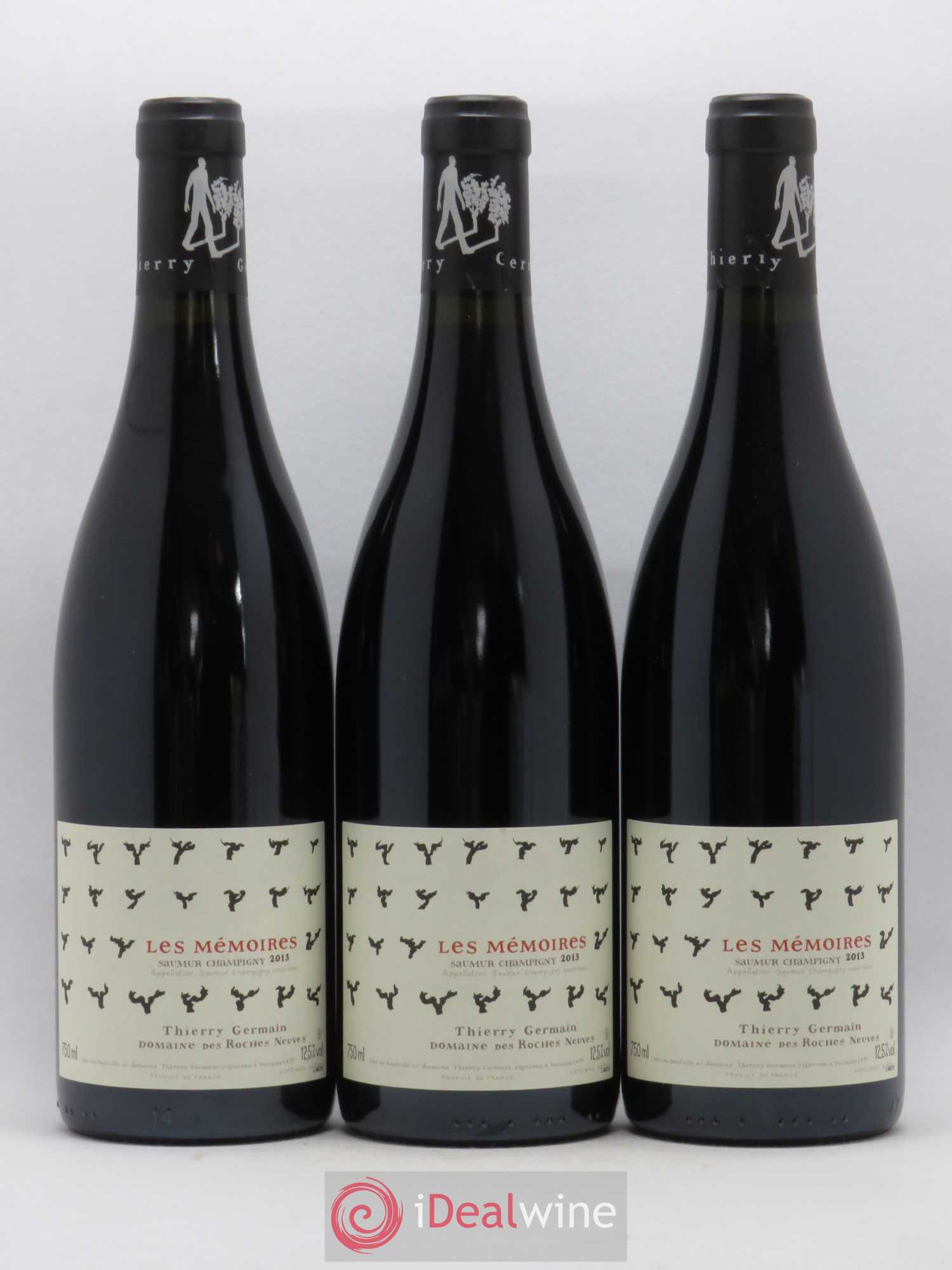 Saumur-Champigny Les Mémoires Domaine des Roches Neuves - Thierry Germain 2013 - Lot de 3 bouteilles - 0