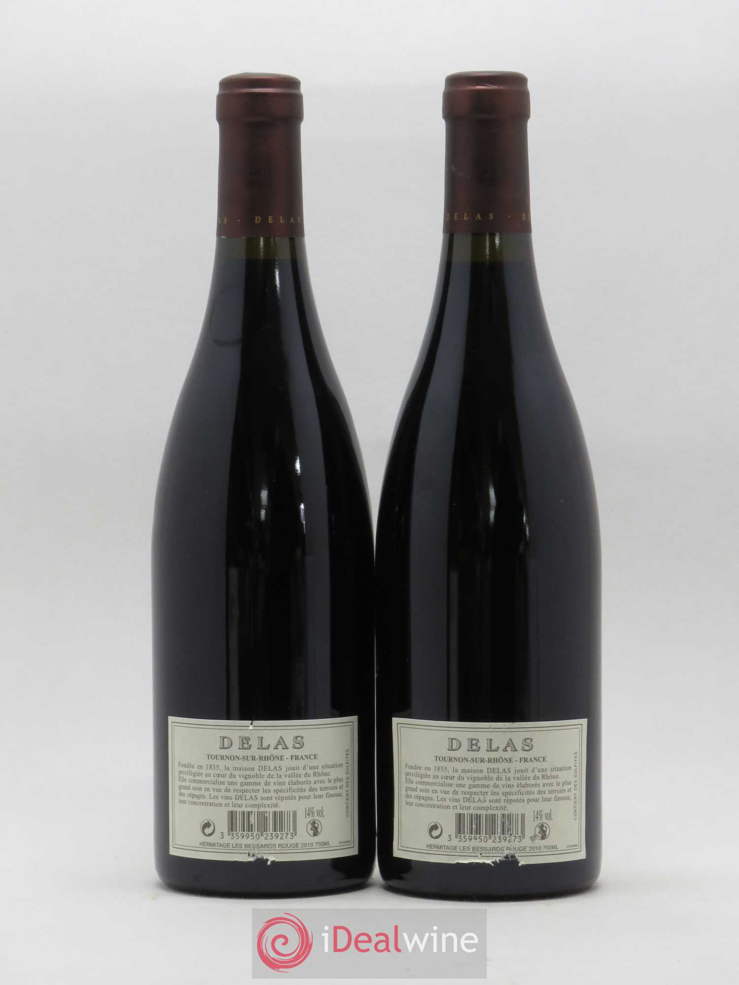 Hermitage Les Bessards Delas Frères 2010 - Lot de 2 bouteilles - 1