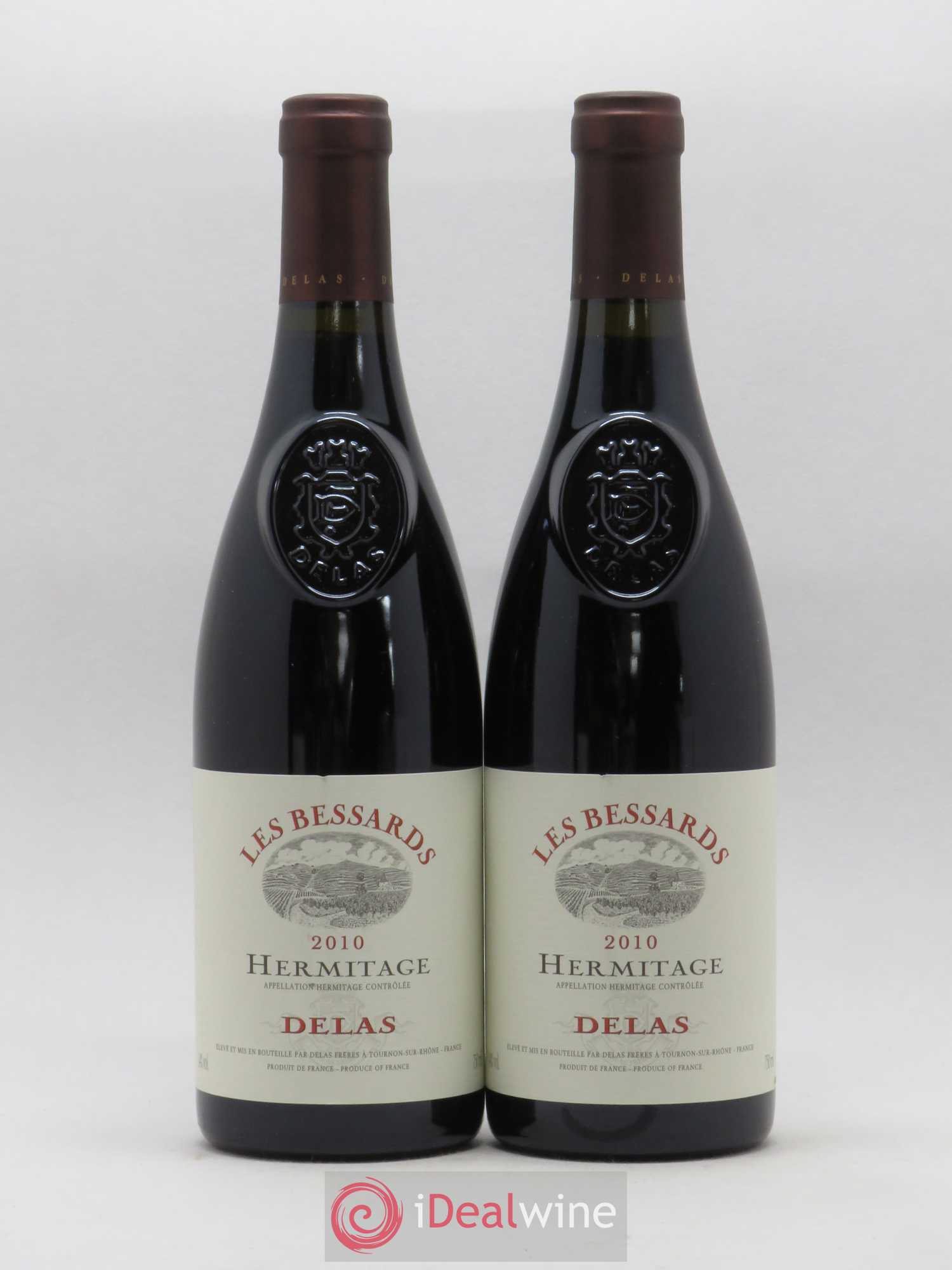 Hermitage Les Bessards Delas Frères 2010 - Lot de 2 bouteilles - 0