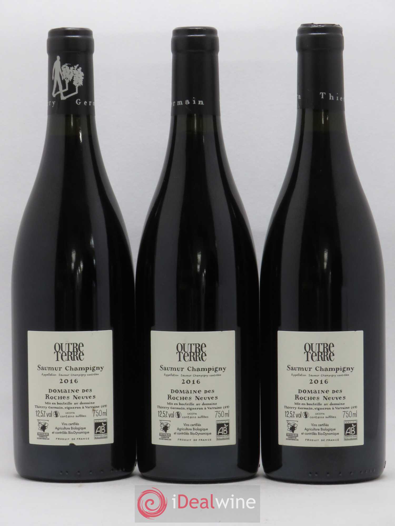 Saumur-Champigny Outre Terre Domaine des Roches Neuves - Thierry Germain 2016 - Lot de 3 bouteilles - 1