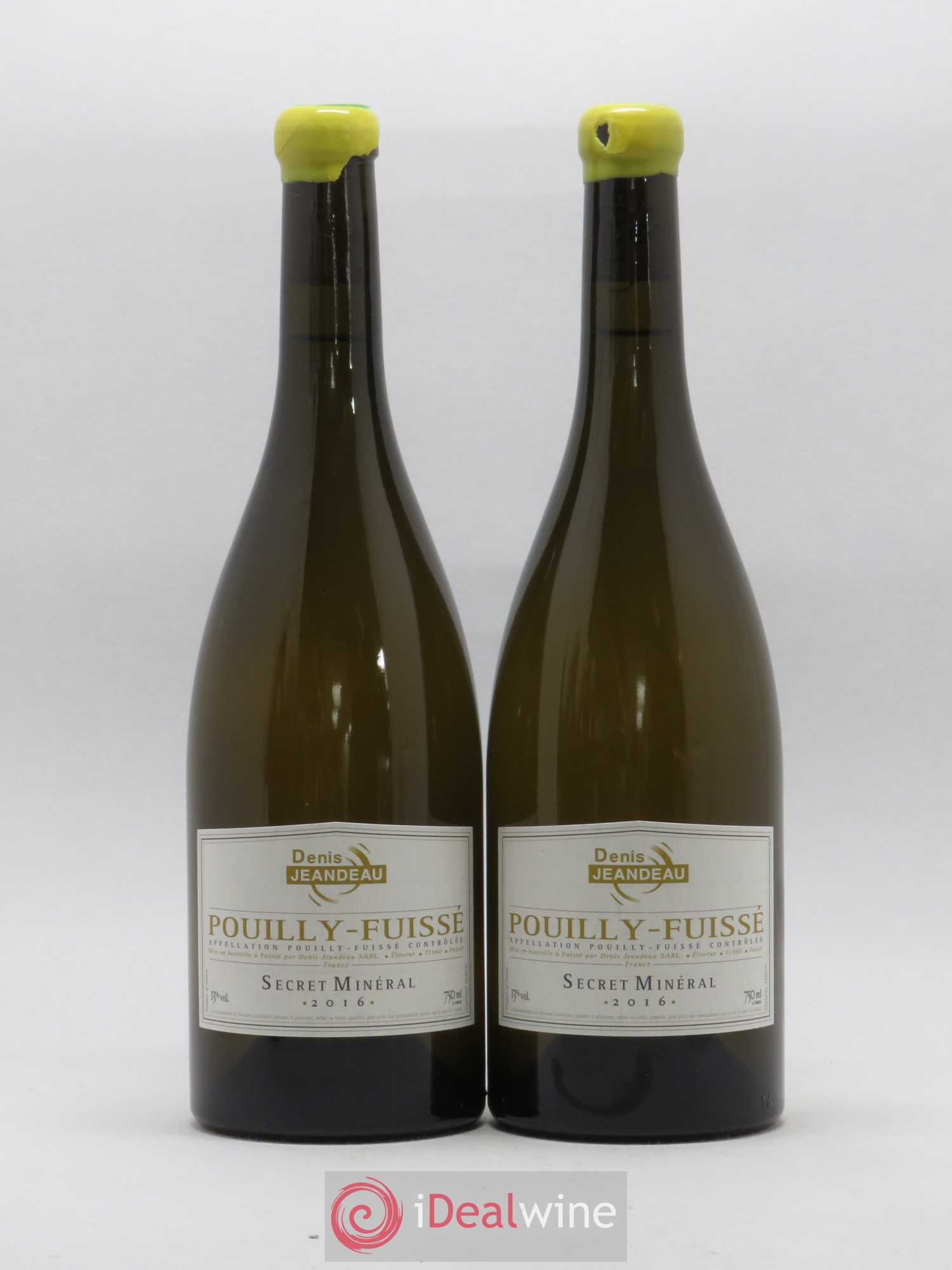 Pouilly-Fuissé Secret Mineral Domaine Denis Jeandeau 2016 - Posten von 2 Flaschen - 0