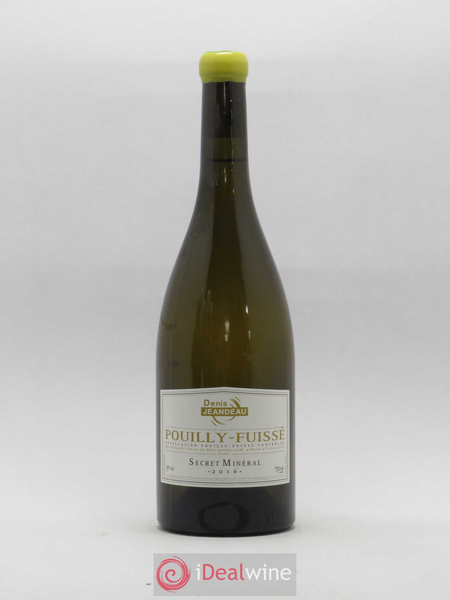 Pouilly-Fuissé Secret Mineral Domaine Denis Jeandeau 2016 - Posten von 1 Flasche - 0