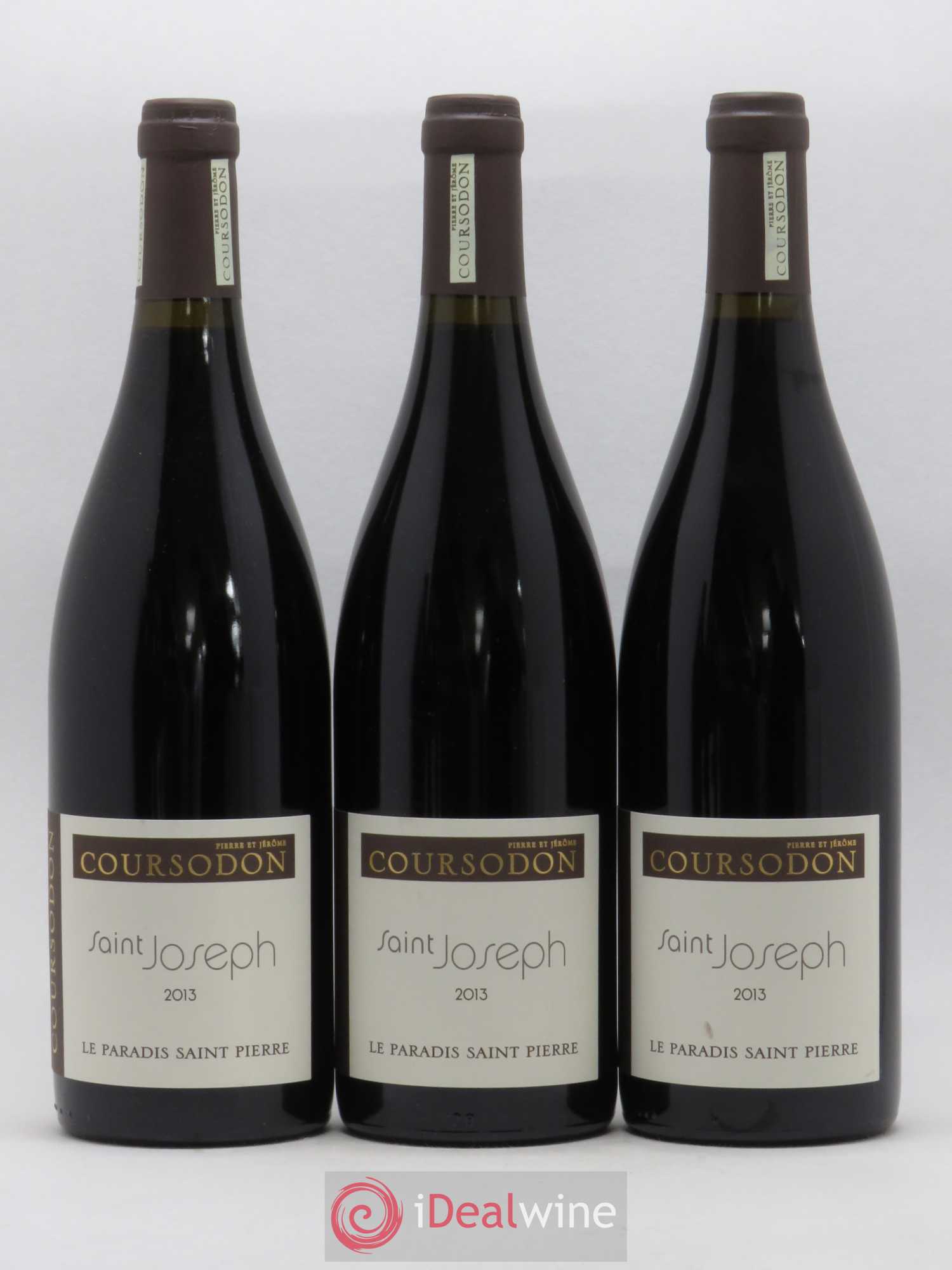 Saint-Joseph Le Paradis Saint-Pierre Pierre et Jérôme Coursodon 2013 - Lot de 3 bouteilles - 0
