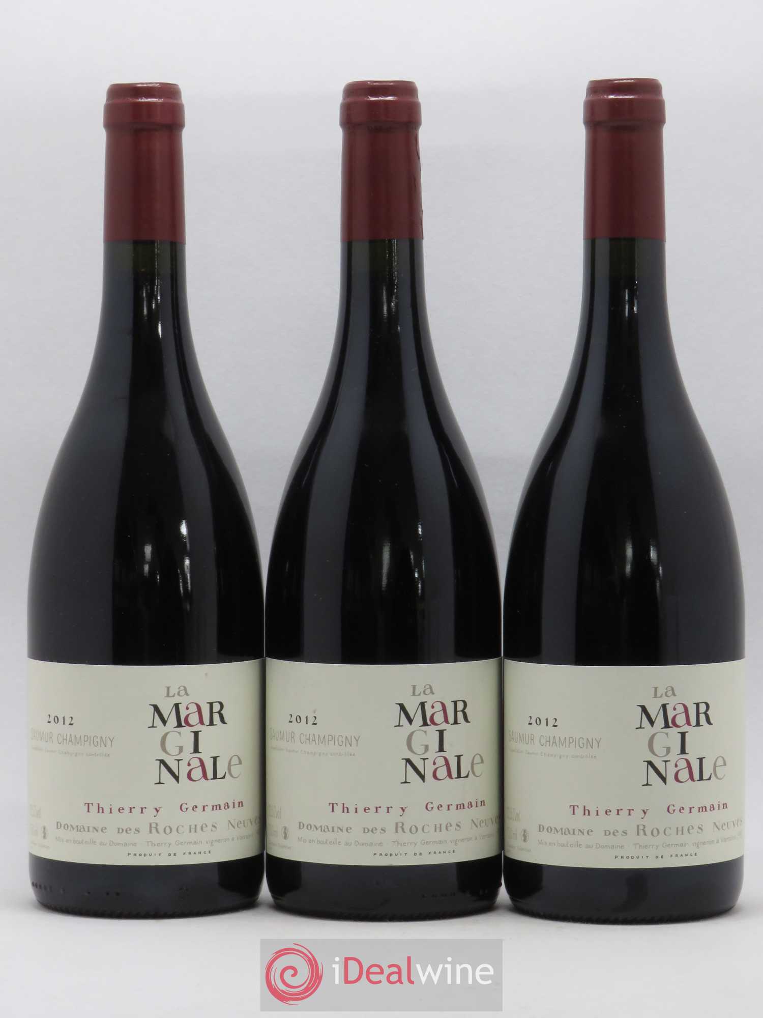 Saumur-Champigny La Marginale Domaine des Roches Neuves - Thierry Germain 2012 - Lot de 3 bouteilles - 0