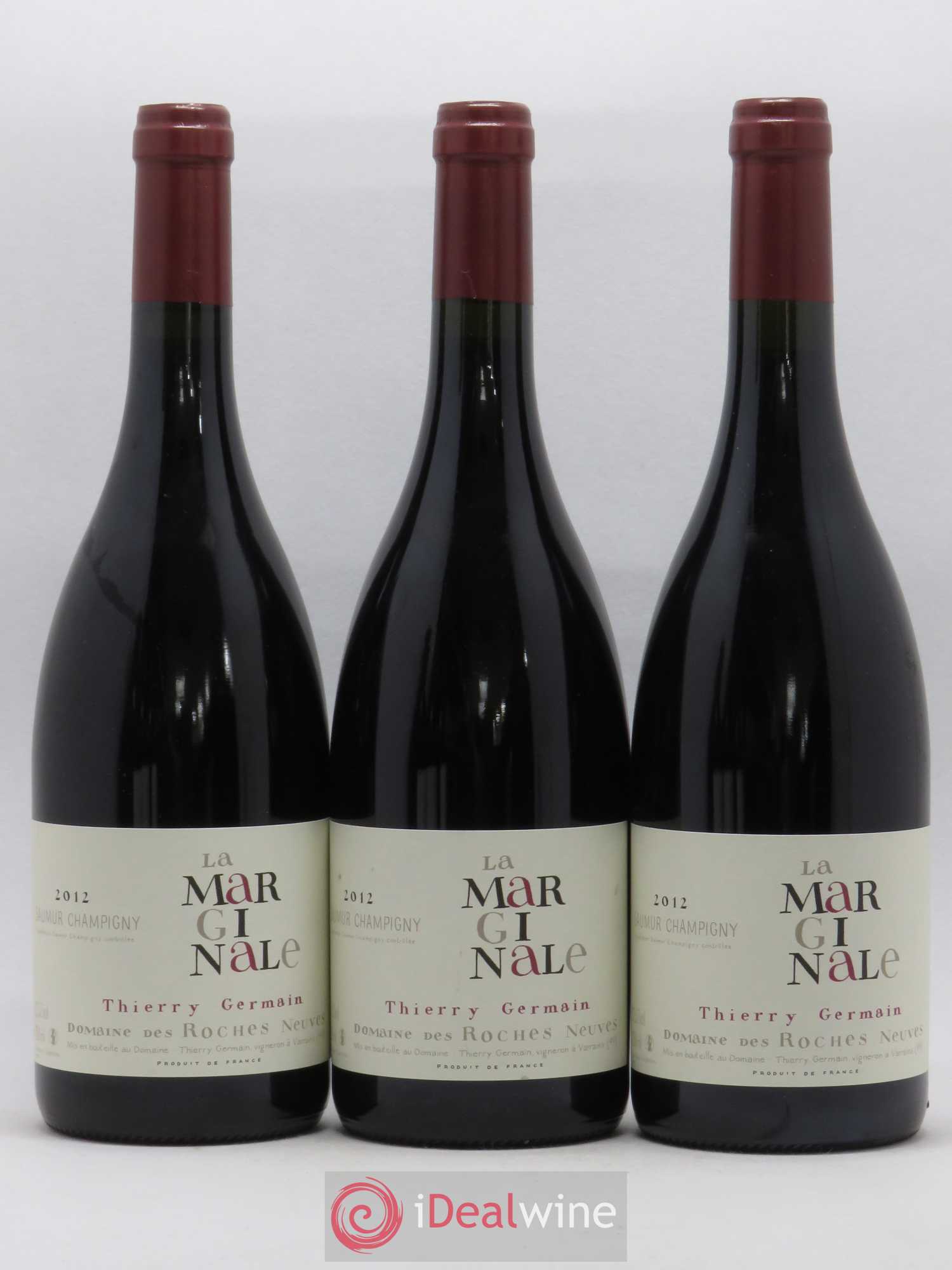 Saumur-Champigny La Marginale Domaine des Roches Neuves - Thierry Germain 2012 - Lot de 3 bouteilles - 0
