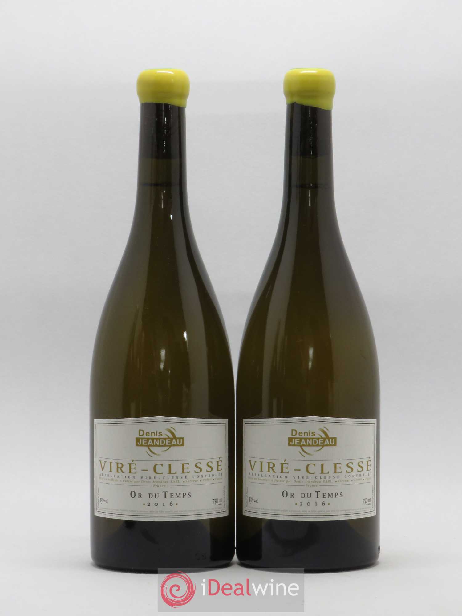 Viré-Clessé Or du Temps Domaine Denis Jeandeau (sans prix de réserve) 2016 - Posten von 2 Flaschen - 0