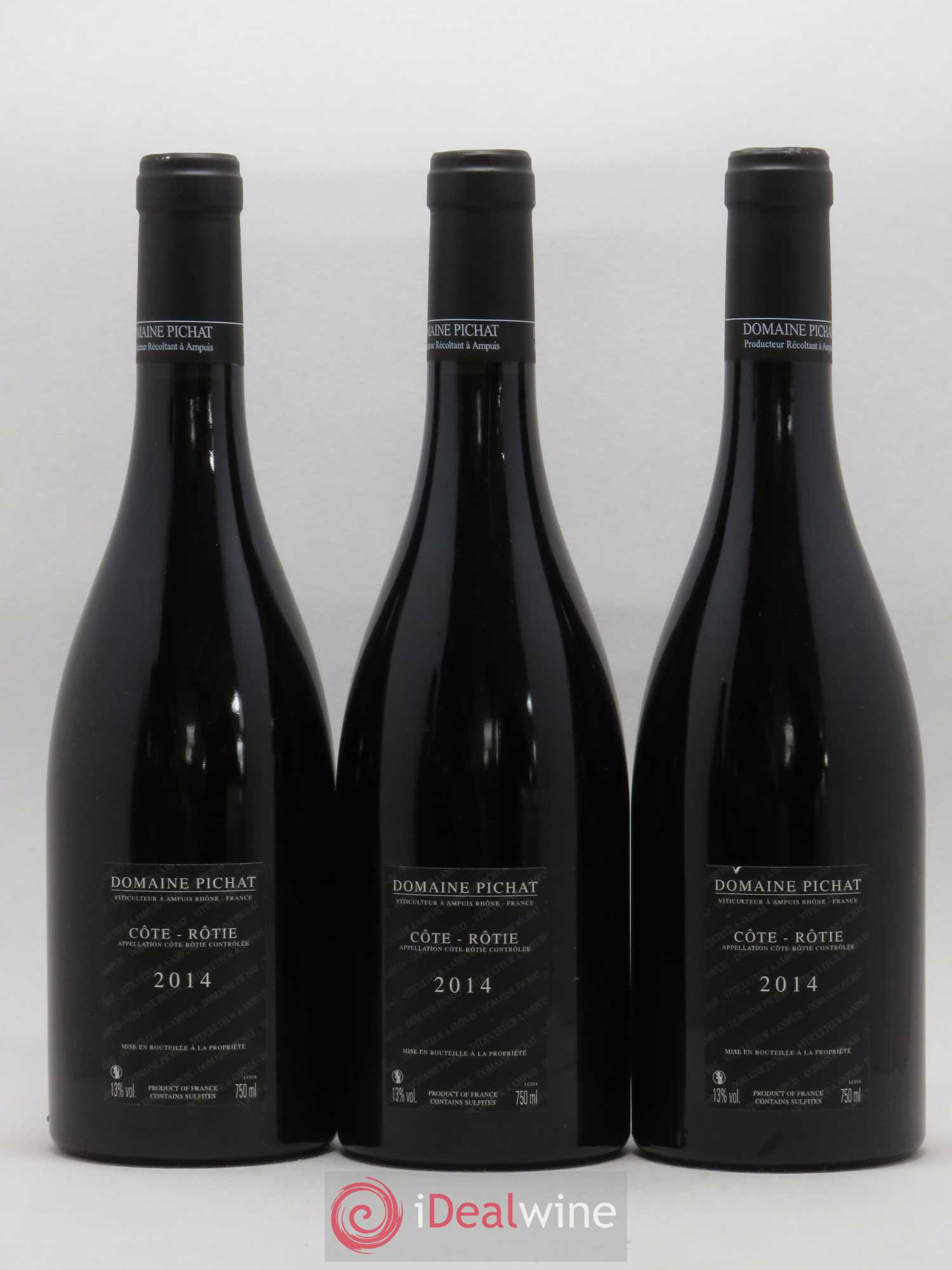 Côte-Rôtie Les Grandes Places Pichat (Domaine) 2014 - Lot de 3 bouteilles - 1
