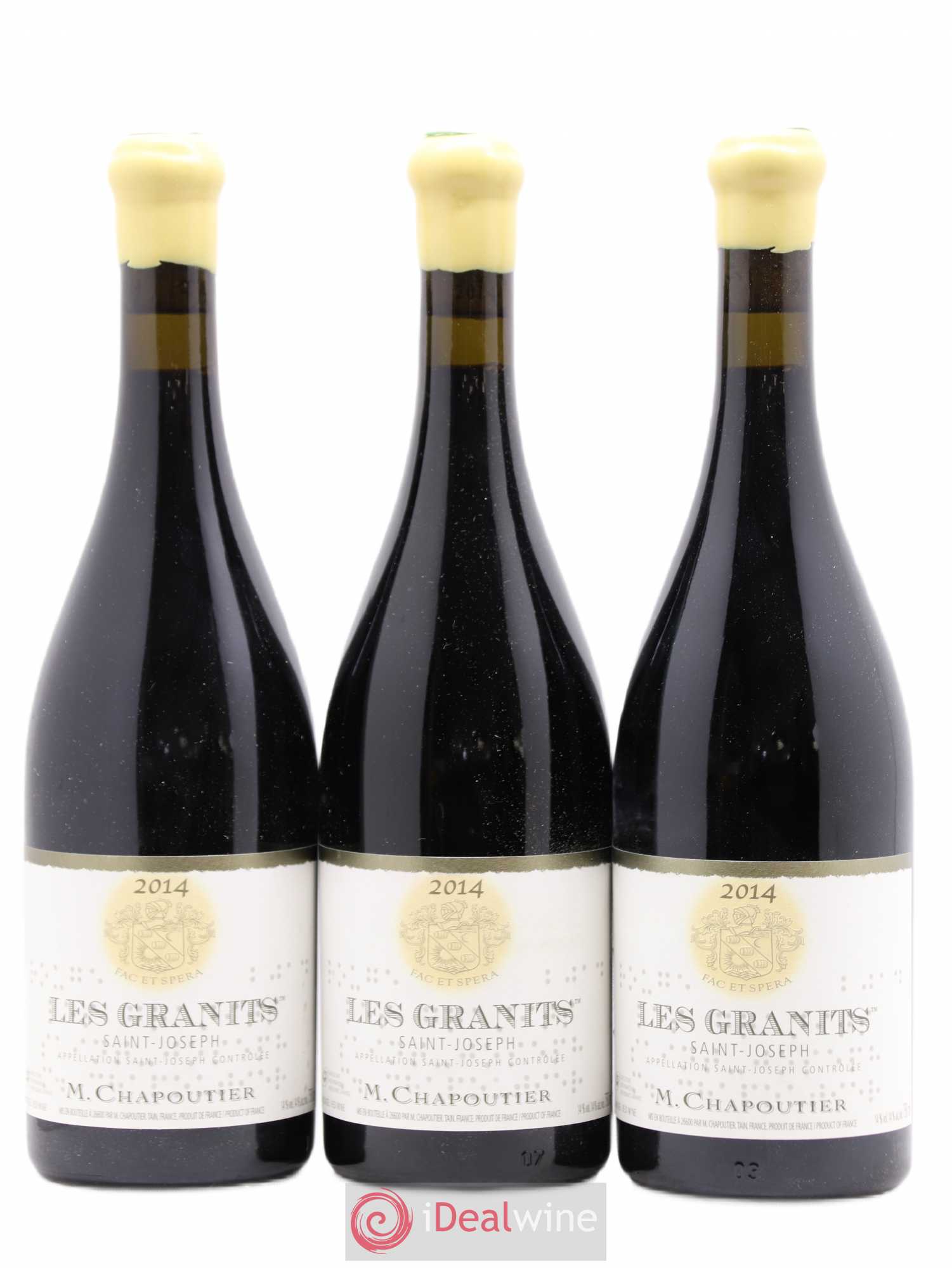 Saint-Joseph Les Granits Chapoutier 2014 - Lot de 3 bouteilles - 0