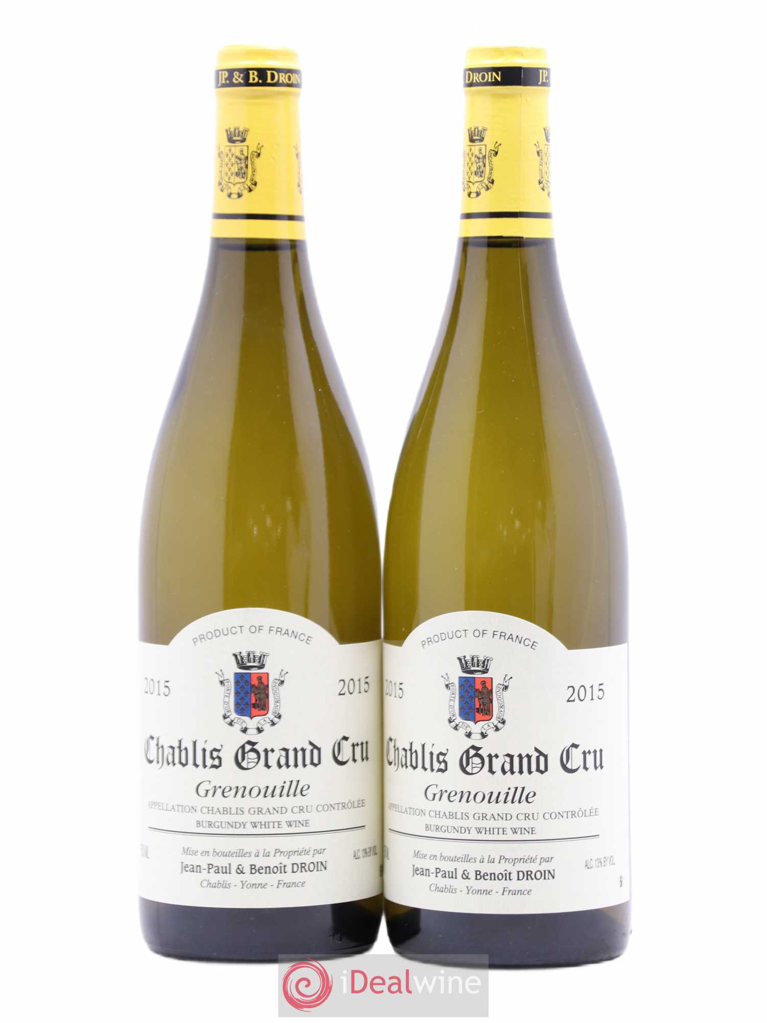 Chablis Grand Cru Grenouilles Jean-Paul & Benoît Droin (Domaine) 2015 - Lot de 2 bouteilles - 0