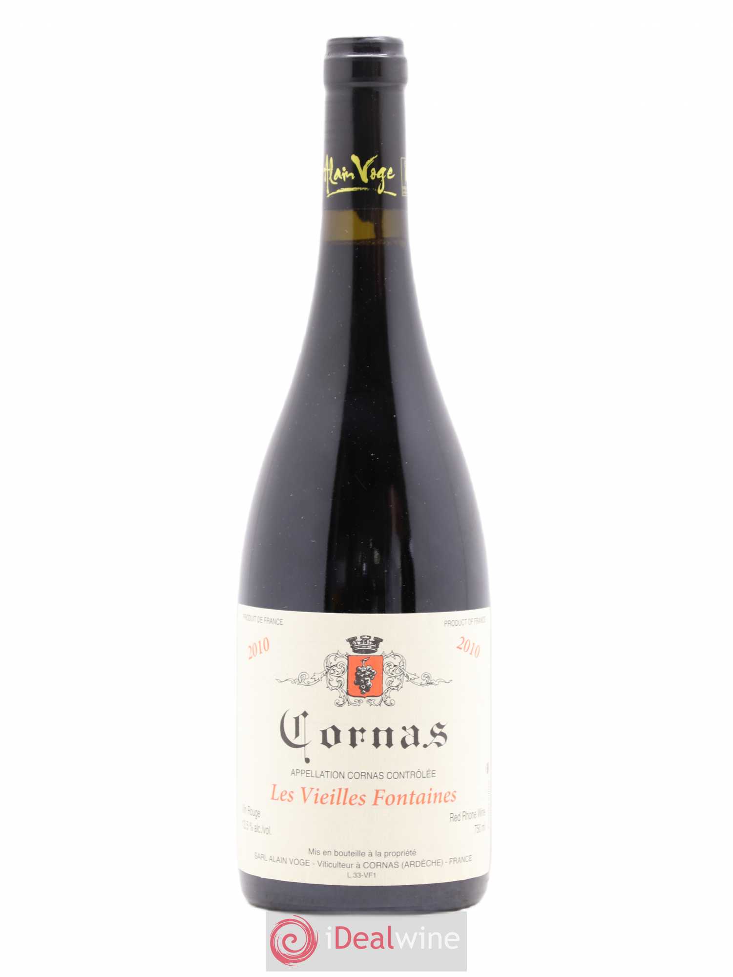 Cornas Les Vieilles Fontaines Alain Voge (Domaine) 2010 - Lot de 1 bouteille - 0