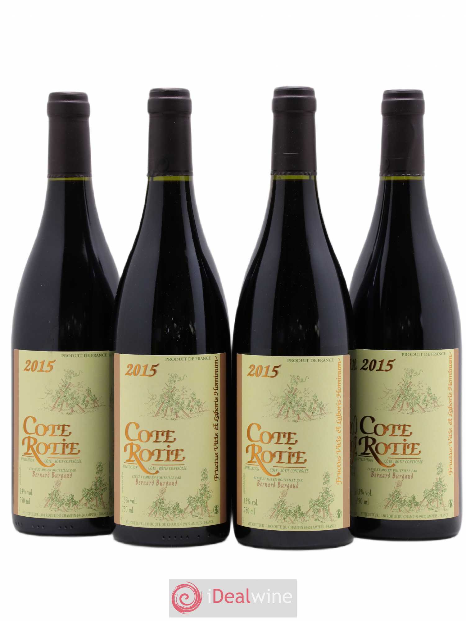 Côte-Rôtie Bernard Burgaud 2015 - Lot de 4 bouteilles - 0