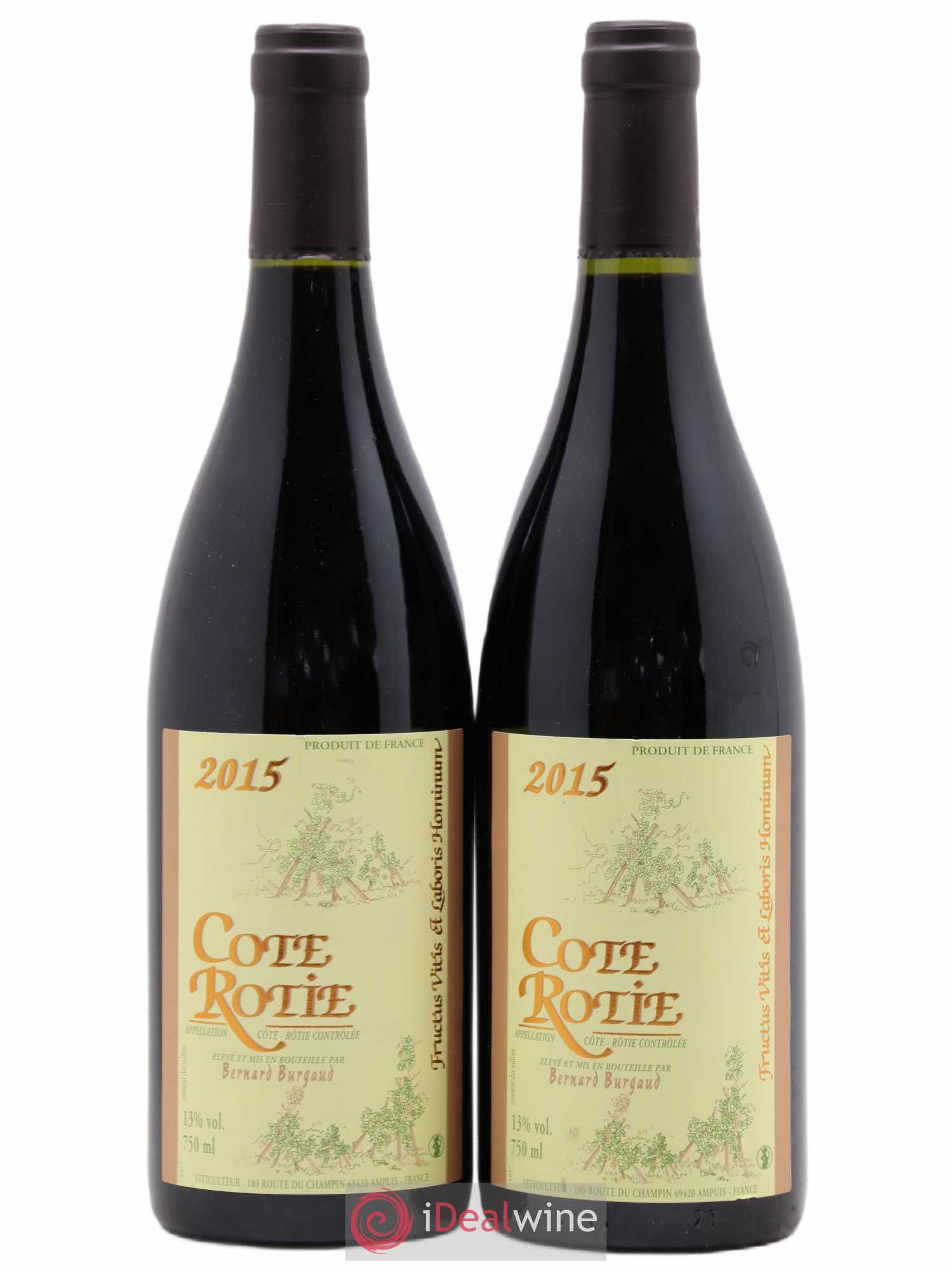 Côte-Rôtie Bernard Burgaud 2015 - Lot de 2 bouteilles - 0