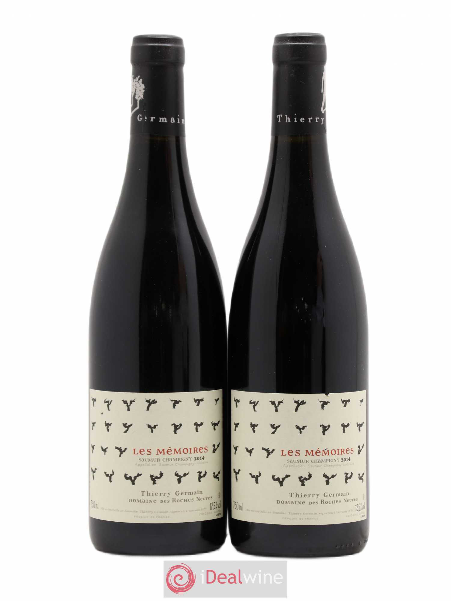 Saumur-Champigny Les Mémoires Domaine des Roches Neuves - Thierry Germain 2014 - Lot de 2 bouteilles - 0