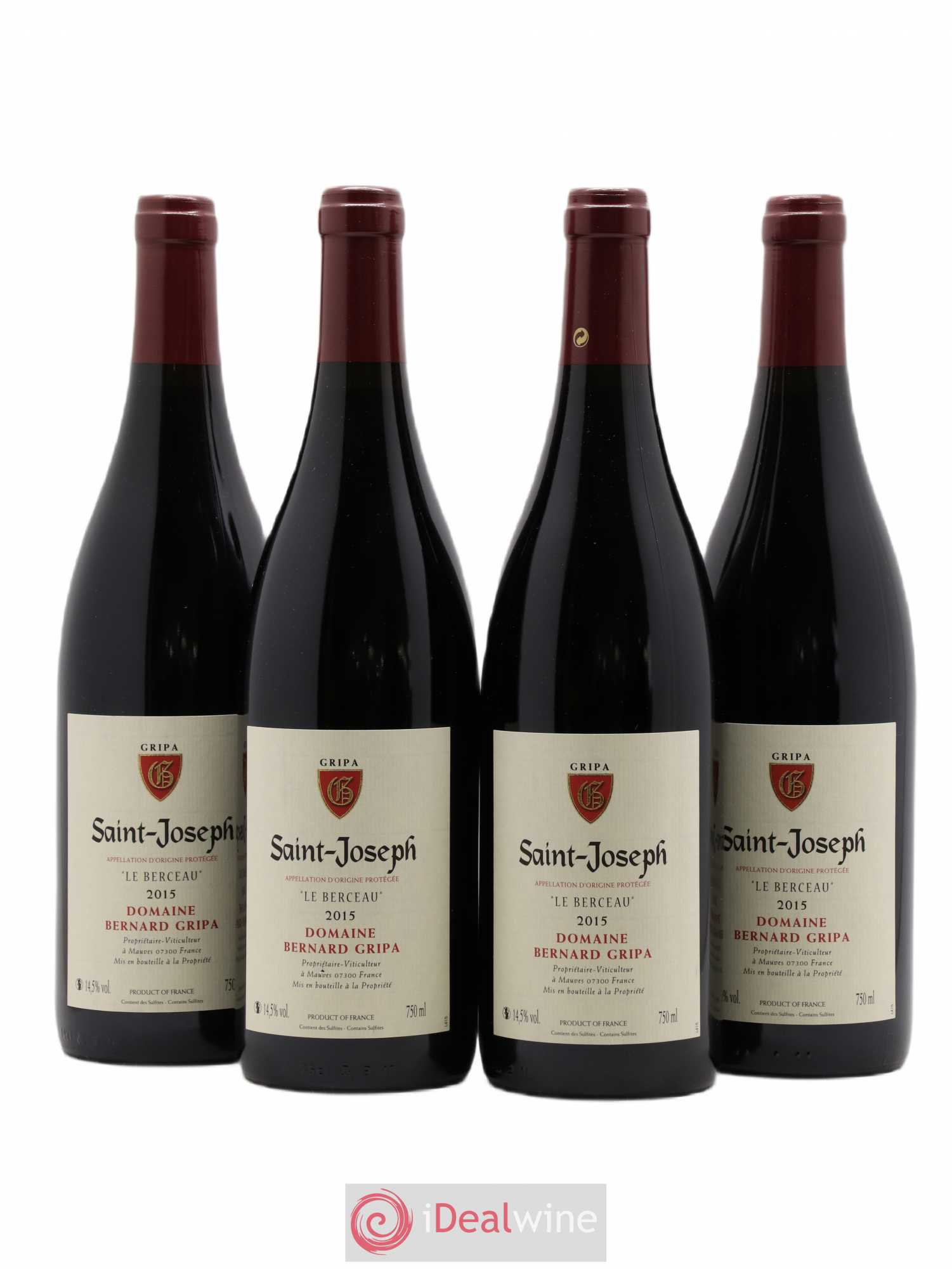 Saint-Joseph Le Berceau Bernard Gripa (Domaine) 2015 - Lot de 4 bouteilles - 0