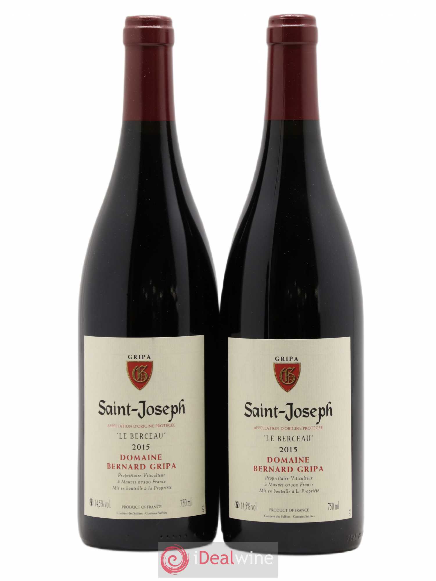 Saint-Joseph Le Berceau Bernard Gripa (Domaine) 2015 - Lot de 2 bouteilles - 0
