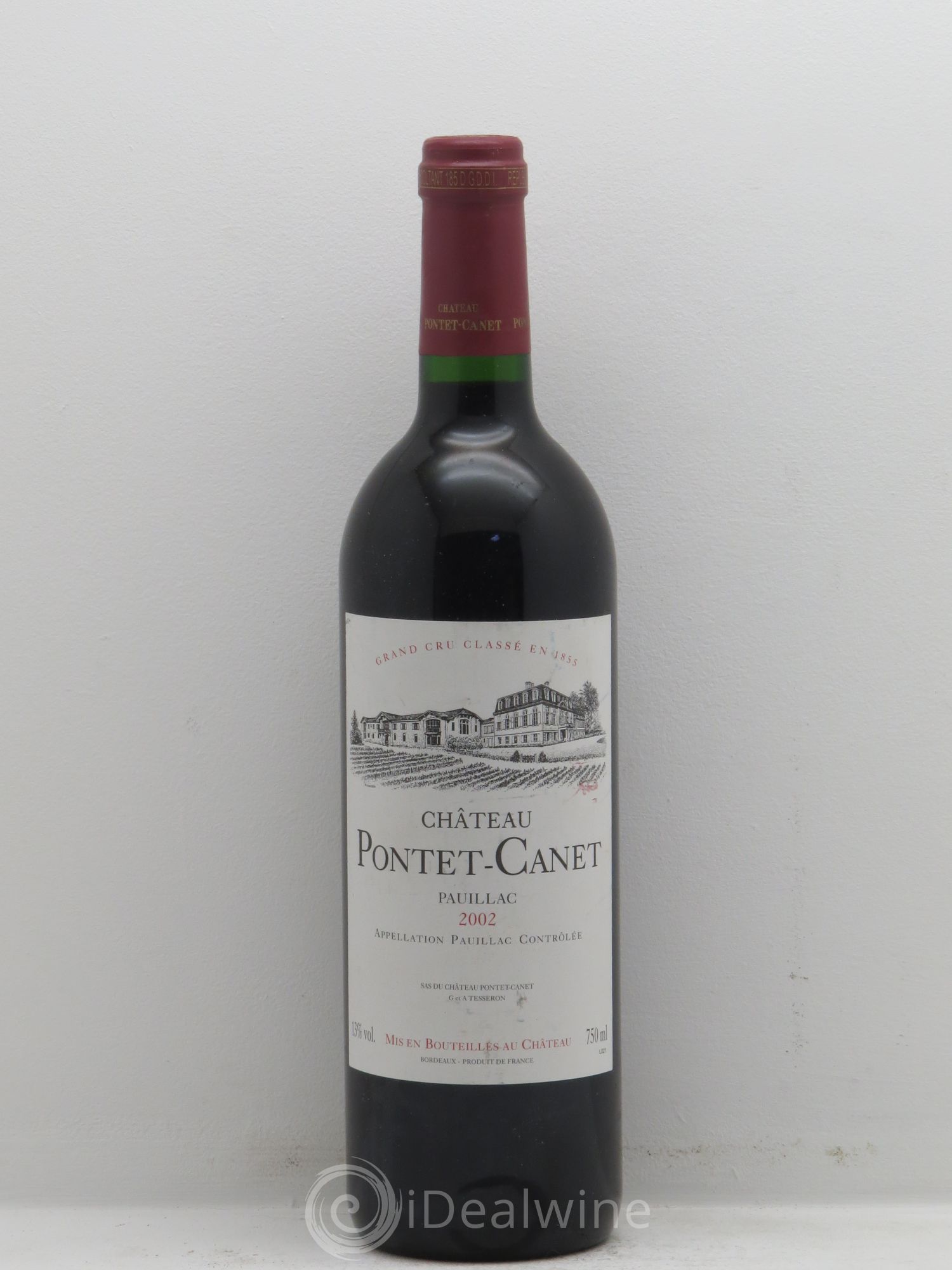 Château Pontet Canet 5ème Grand Cru Classé 2002 - Lot de 1 bouteille - 0