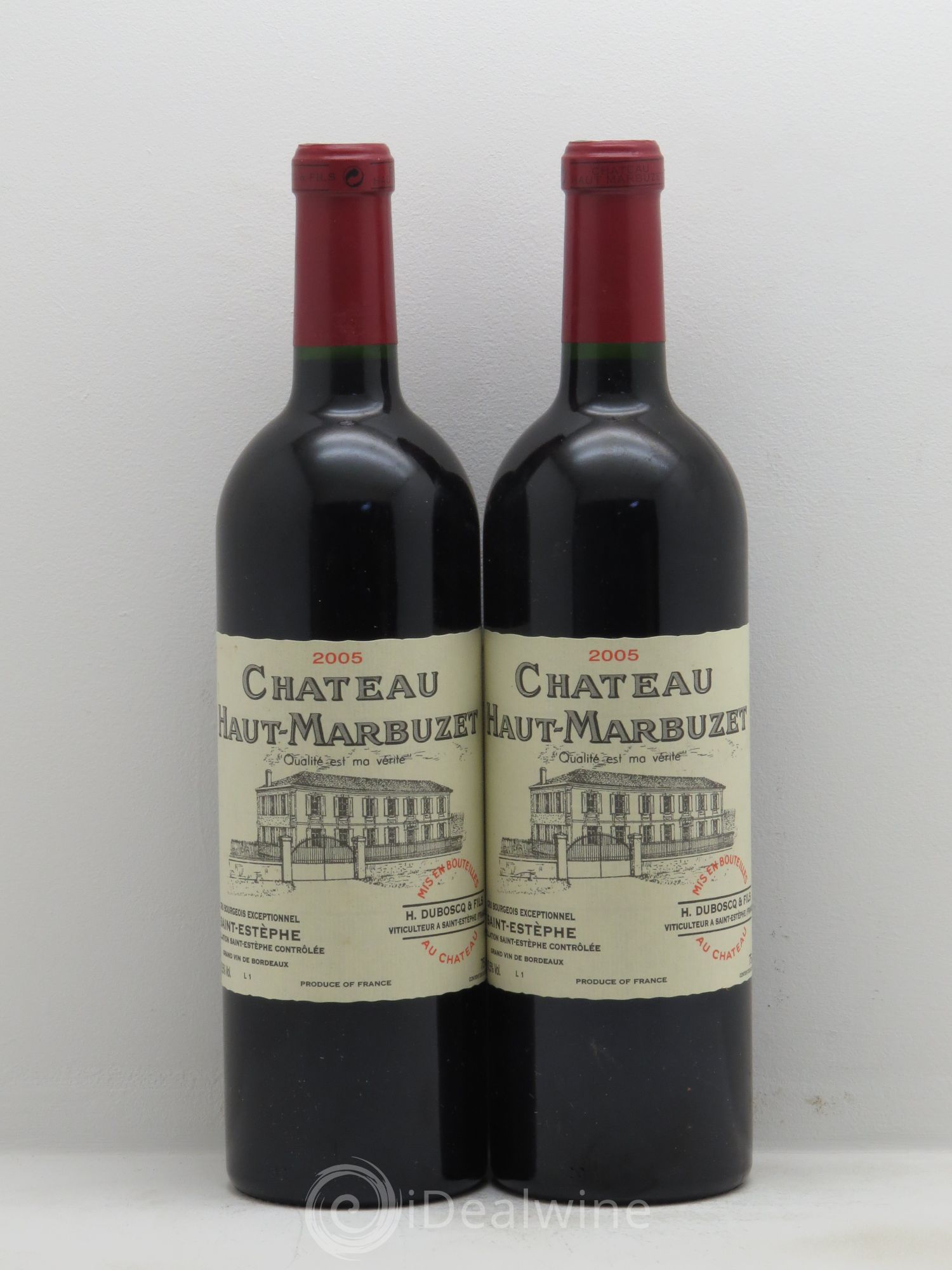 Château Haut Marbuzet 2005 - Lot de 2 bouteilles - 0