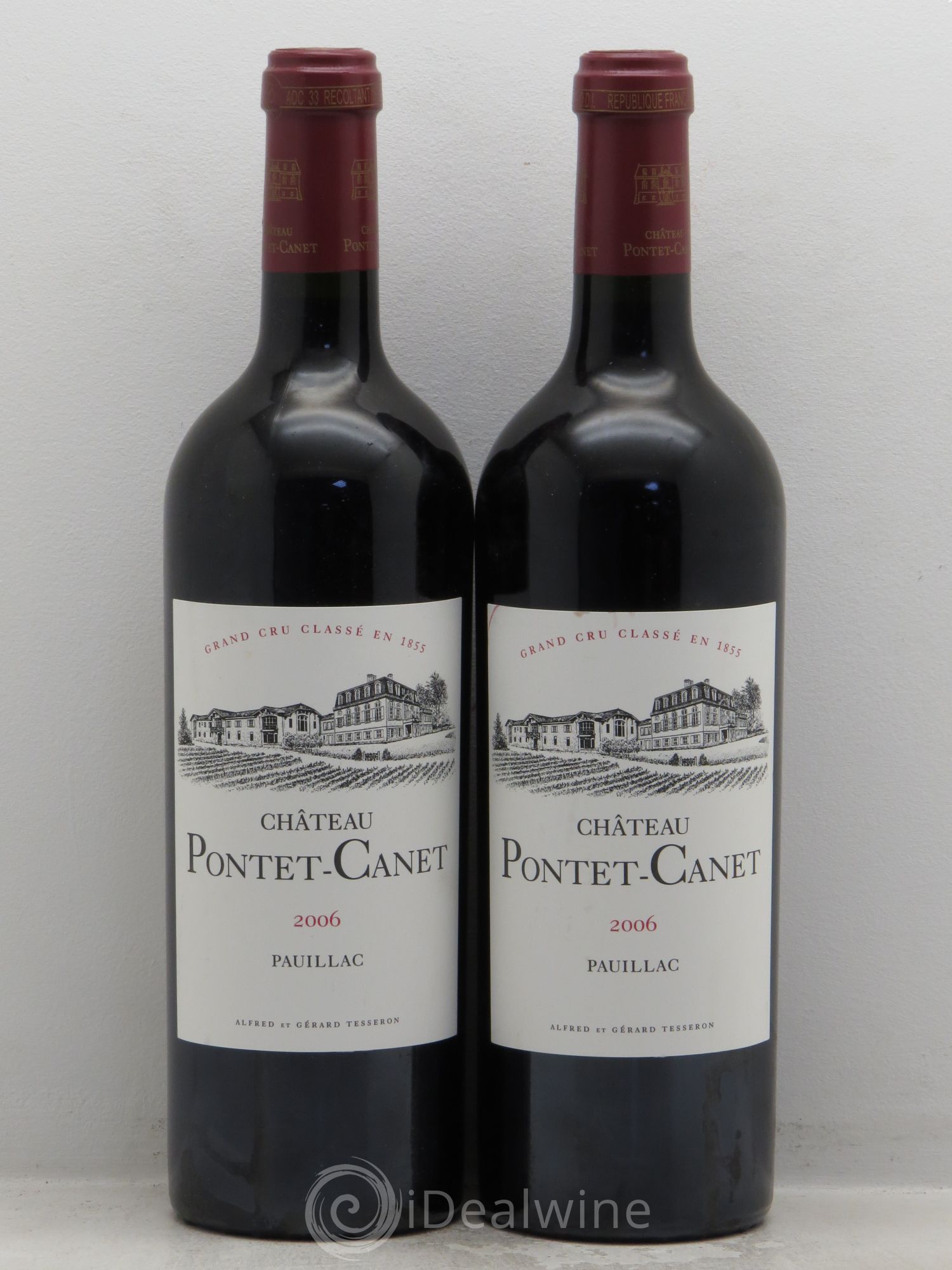 Château Pontet Canet 5ème Grand Cru Classé 2006 - Lot de 2 bouteilles - 0