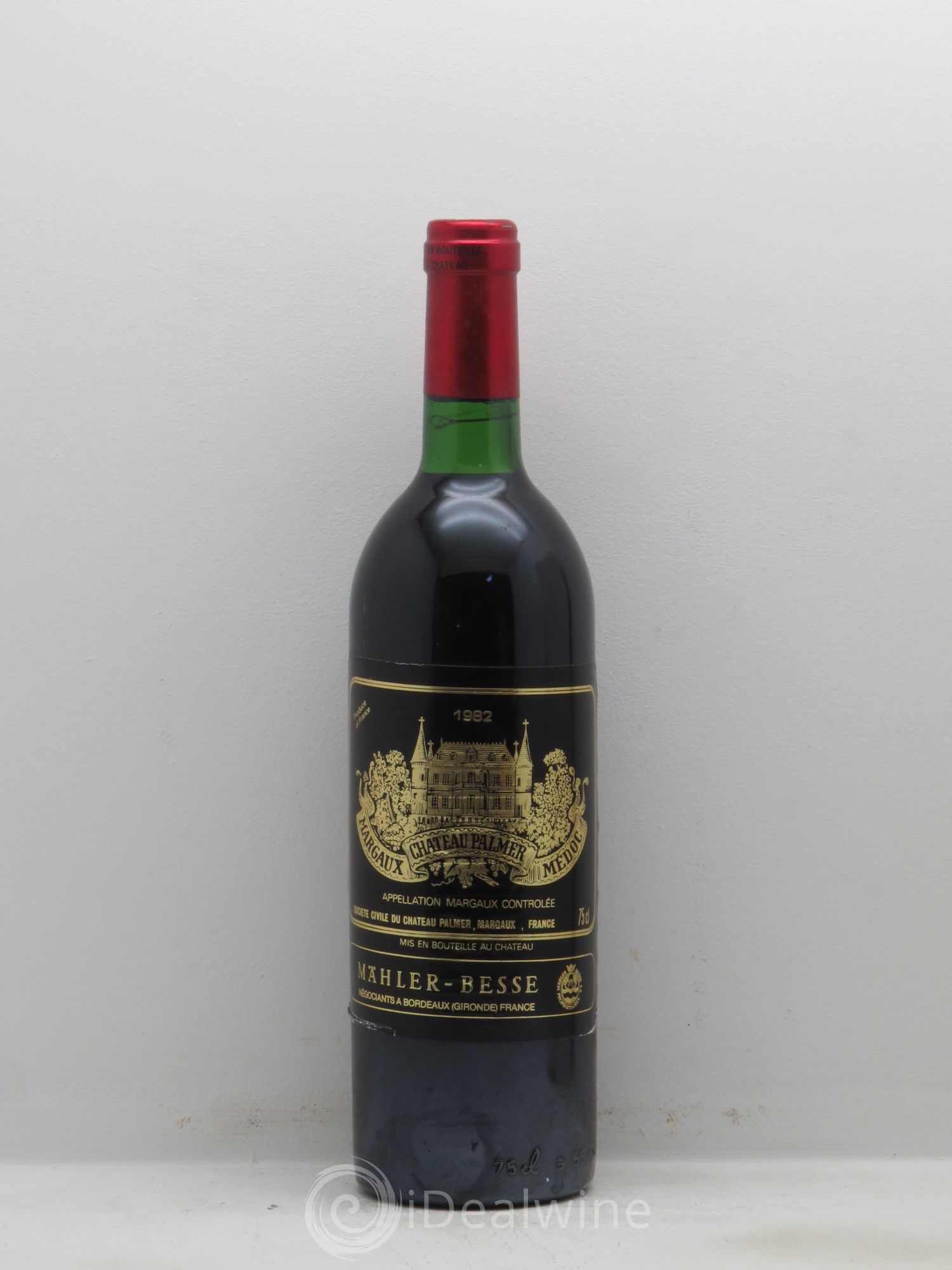 Château Palmer 3ème Grand Cru Classé Mise Mähler Besse 1982 - Lot de 1 bouteille - 0