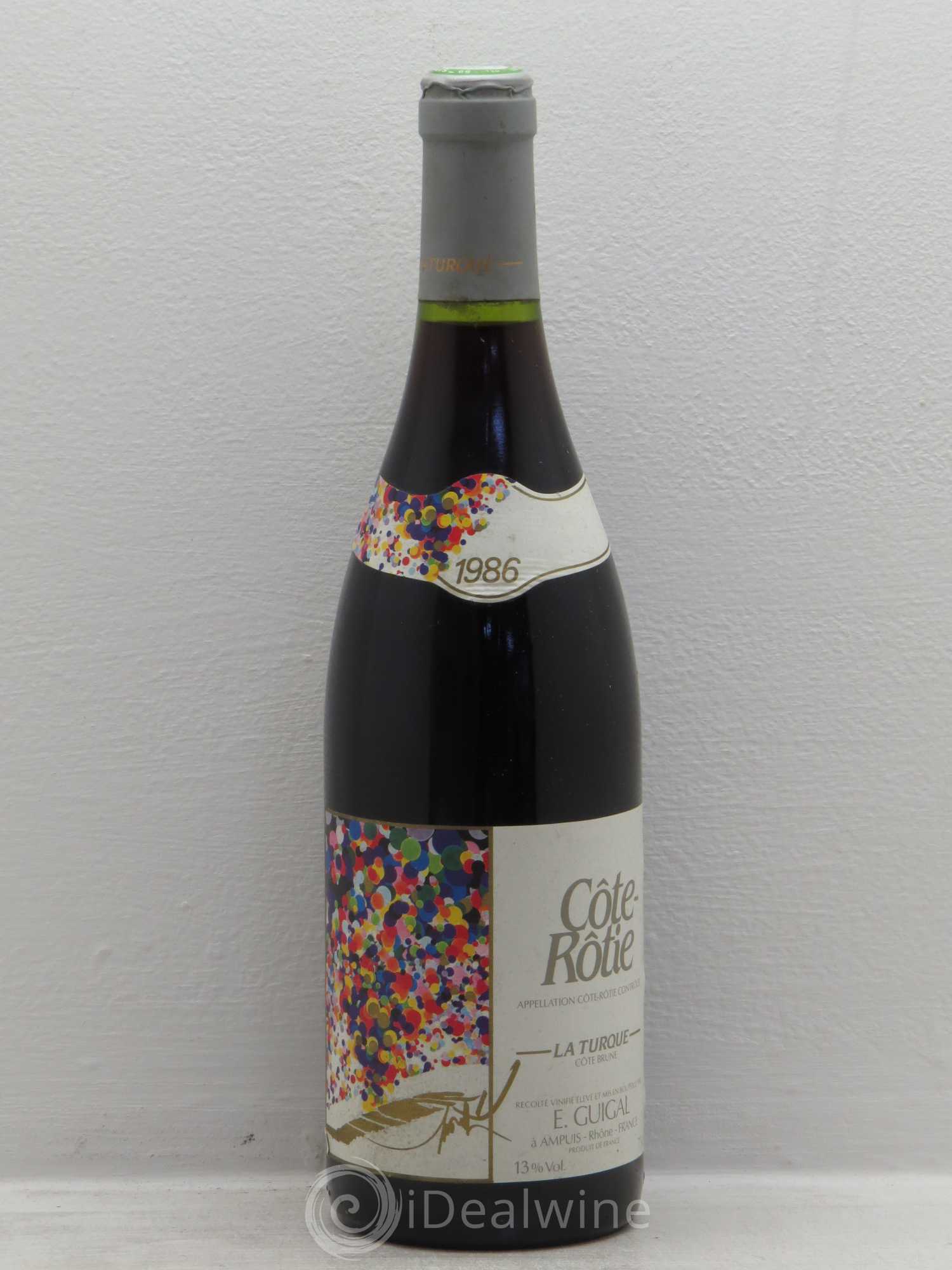 Côte-Rôtie La Turque Guigal 1986 - Lot de 1 bouteille - 0