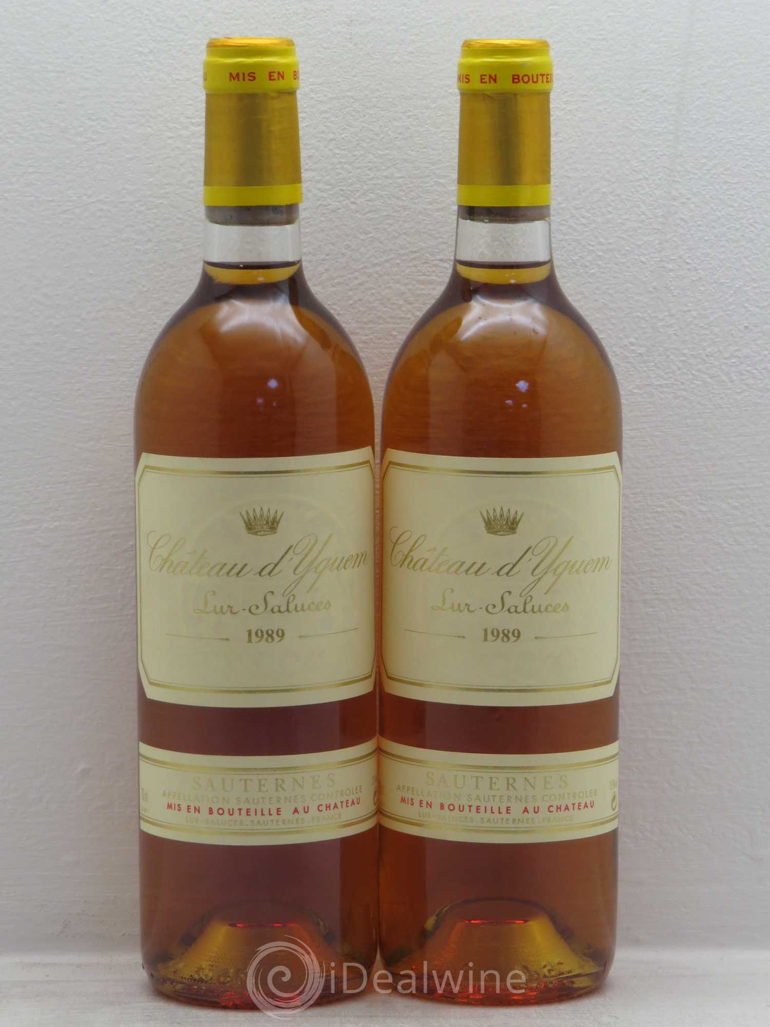 Château d' Yquem 1er Cru Classé Supérieur 1989 - Lotto di 2 bottiglie - 0