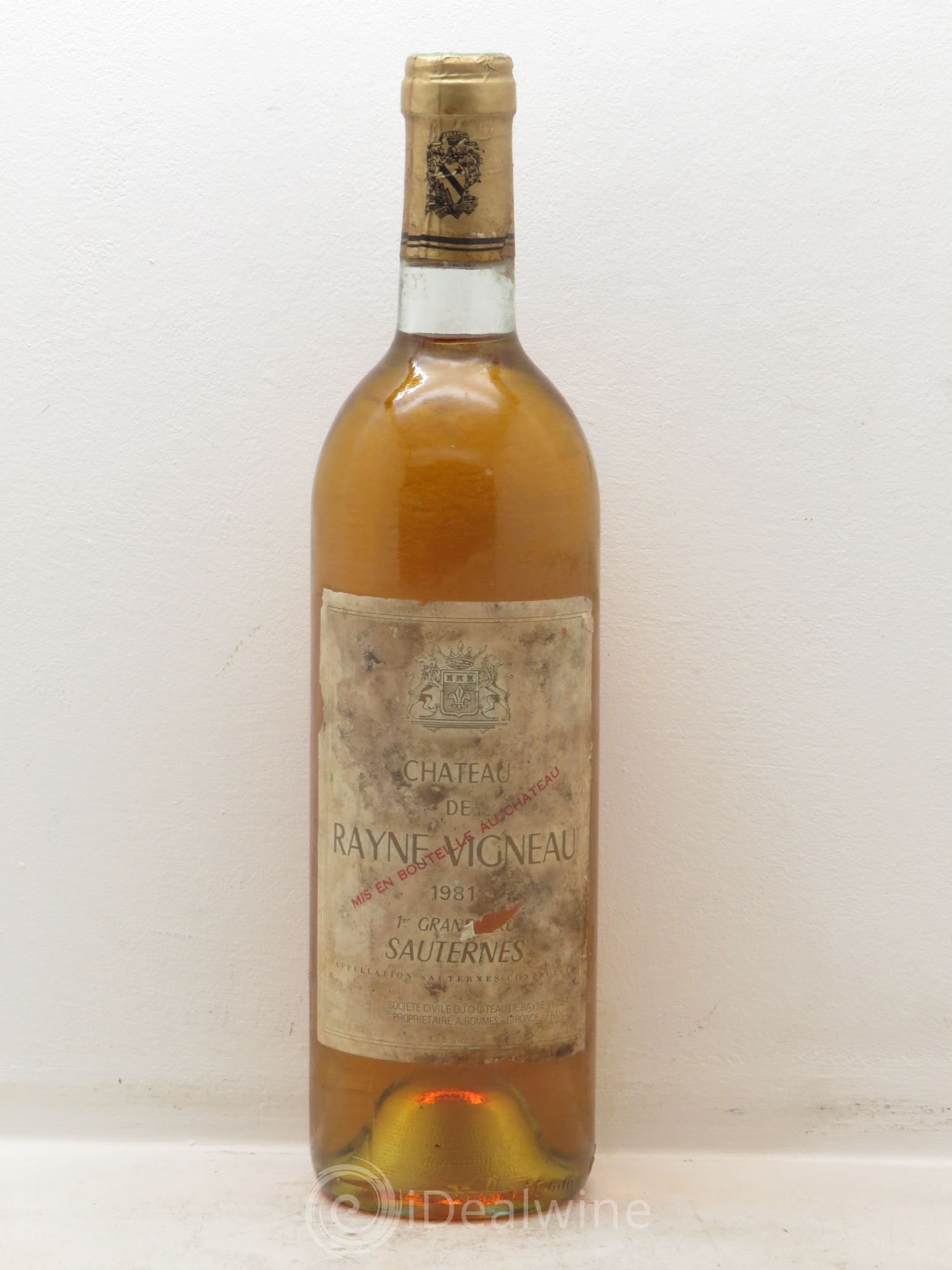 Château de Rayne Vigneau 1er Grand Cru Classé 1981 - Lotto di 1 bottiglia - 0