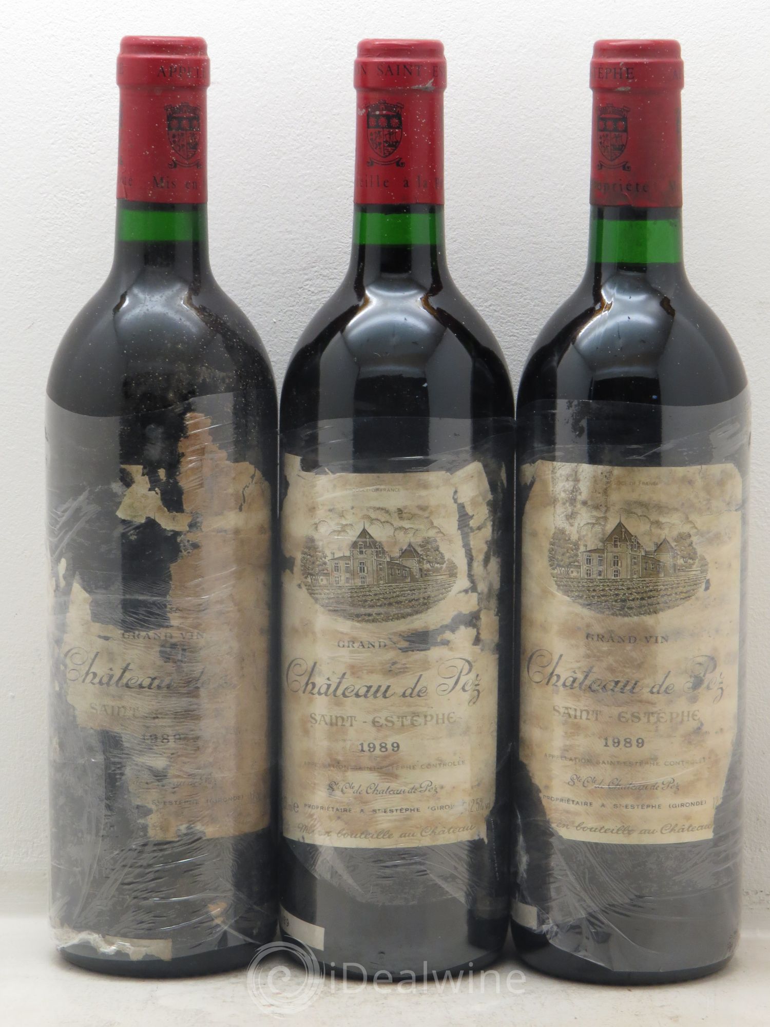 Château de Pez 1989 - Lot de 3 bouteilles - 0
