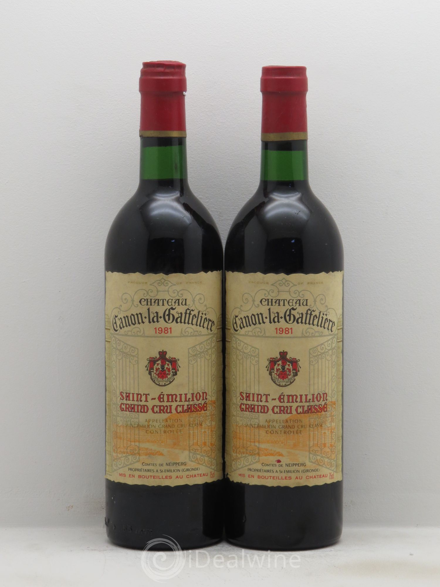 Château Canon la Gaffelière 1er Grand Cru Classé B 1981 - Lot de 2 bouteilles - 0