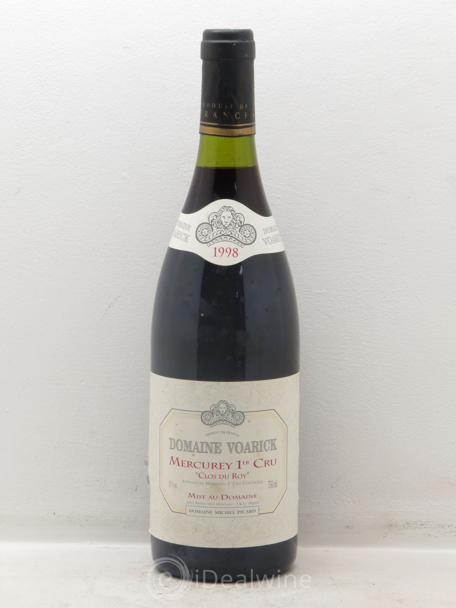 Mercurey 1er Cru Domaine Voarick 1998 - Posten von 1 Flasche - 0