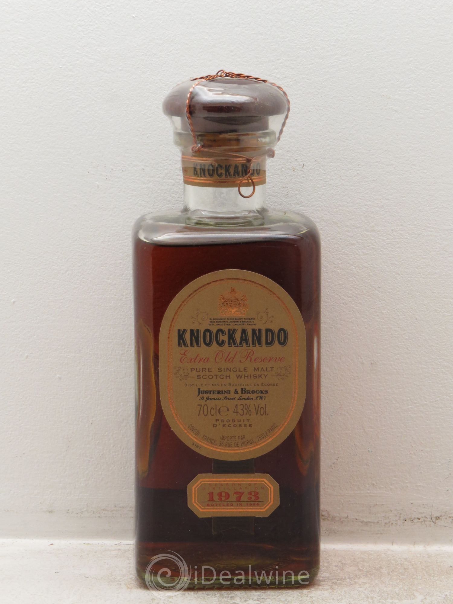 Whisky Pure Single Malt Scotch Whisky Knockando Extra old reserve 70cl 43° 1973 - Posten von 1 Flasche - 0