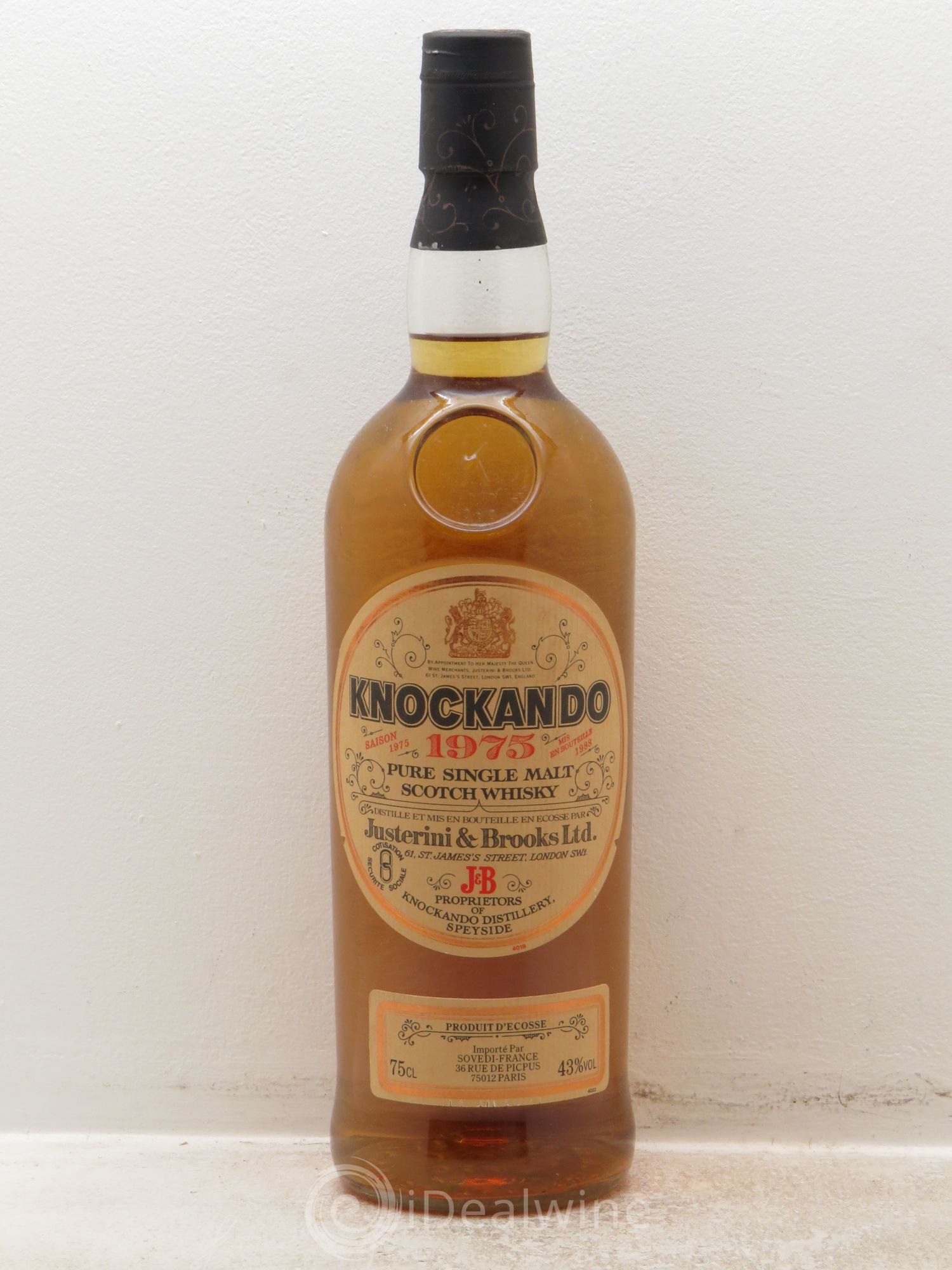 Whisky Pure Single Malt Scotch Whisky Knockando 70cl 43° 1975 - Posten von 1 Flasche - 0