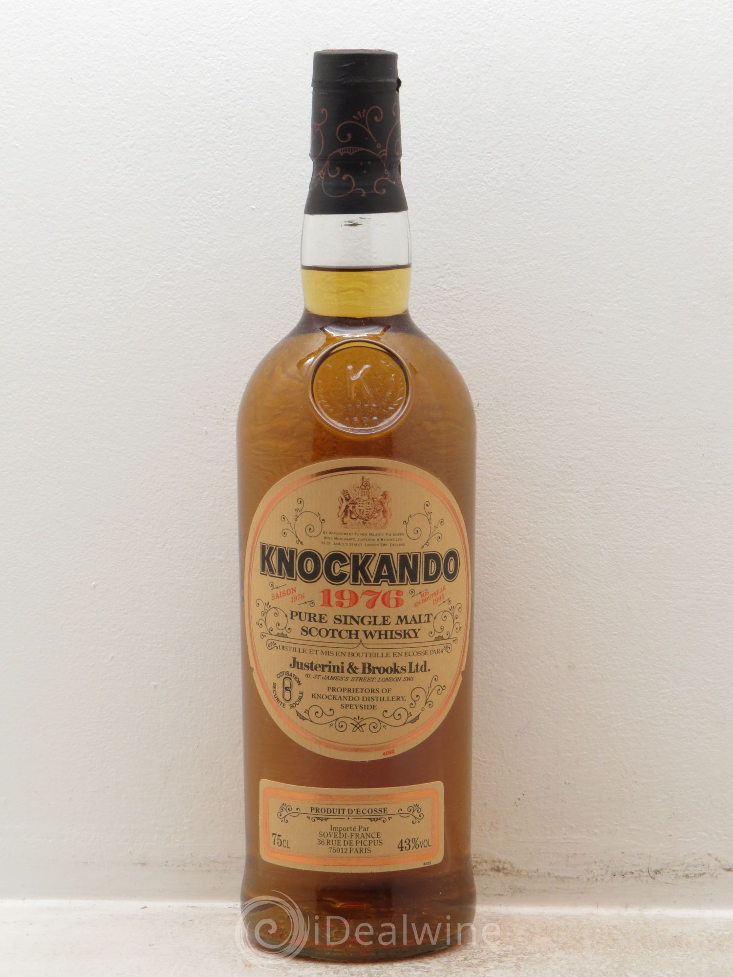 Whisky Pure Single Malt Scotch Whisky Knockando 70cl 43° 1976 - Posten von 1 Flasche - 0