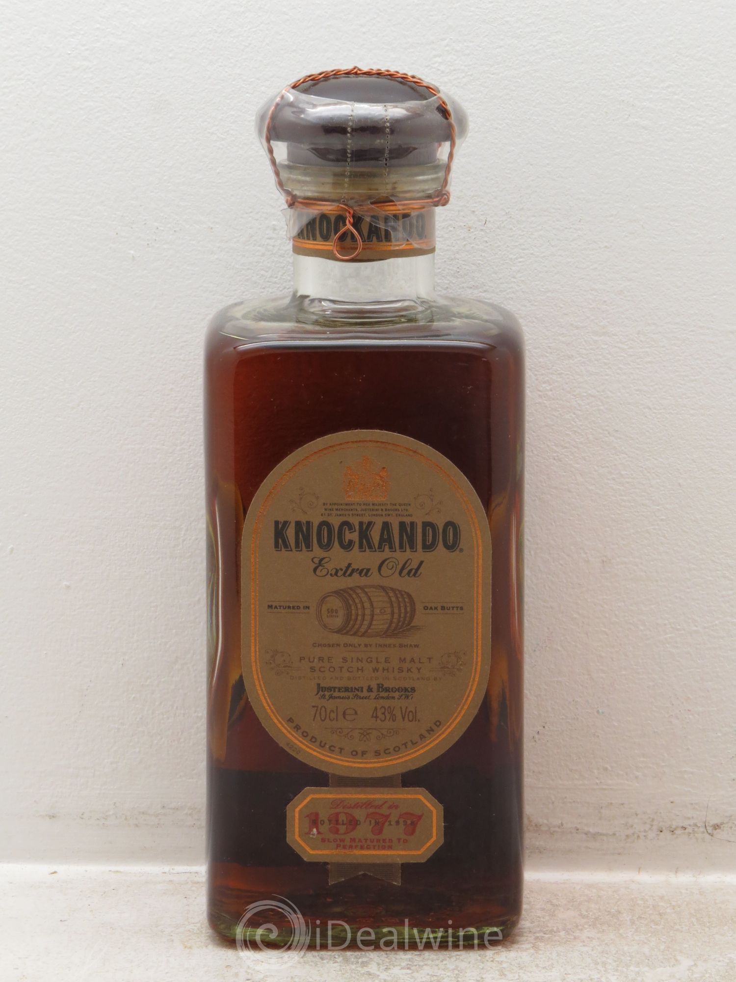 Whisky Pure Single Malt Scotch Whisky Knockando Extra old reserve 70cl 43° 1977 - Posten von 1 Flasche - 0