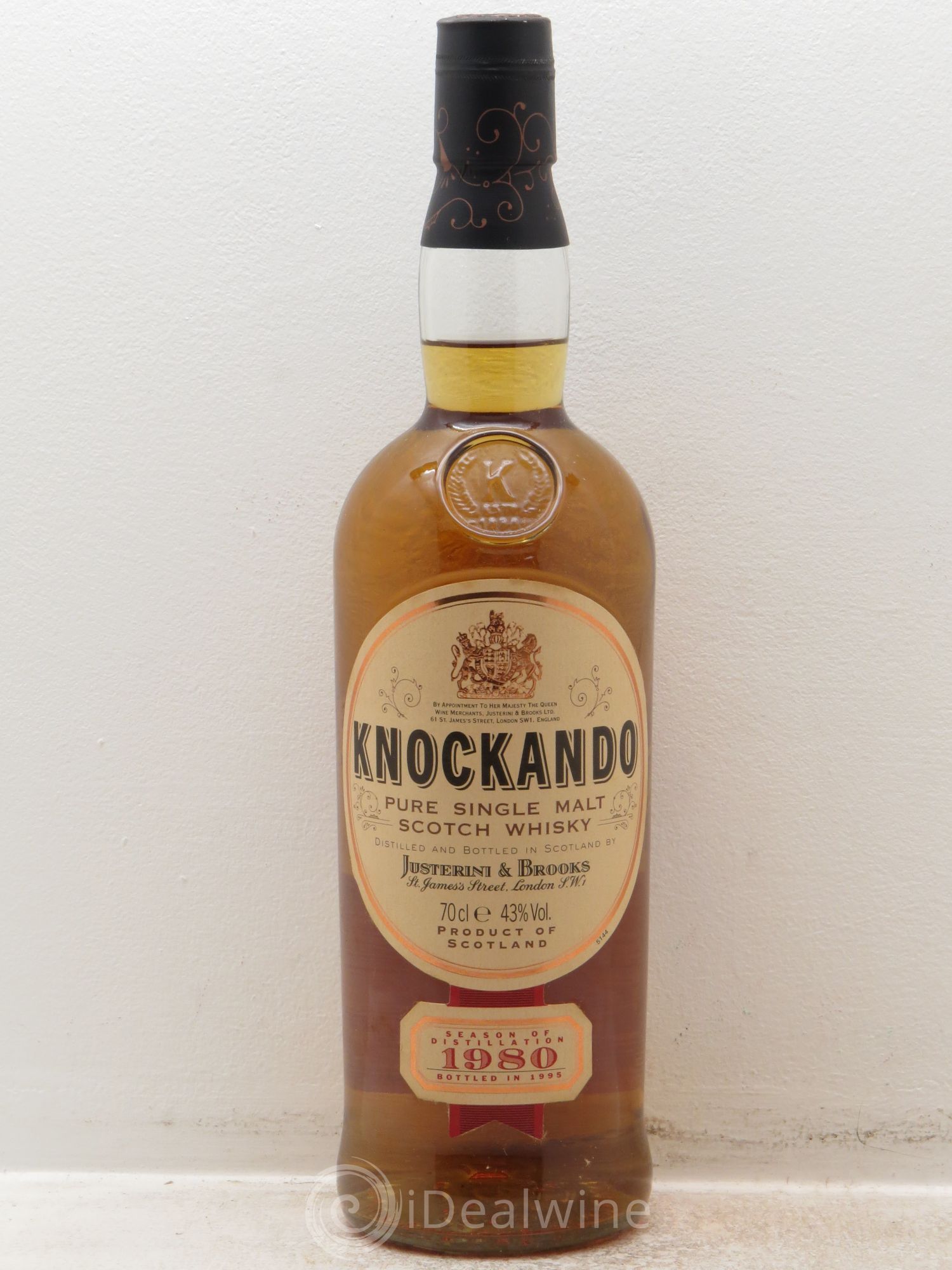 Whisky Pure single malt Scotch Whisky Knockando 70cl 43° 1980 - Posten von 1 Flasche - 0