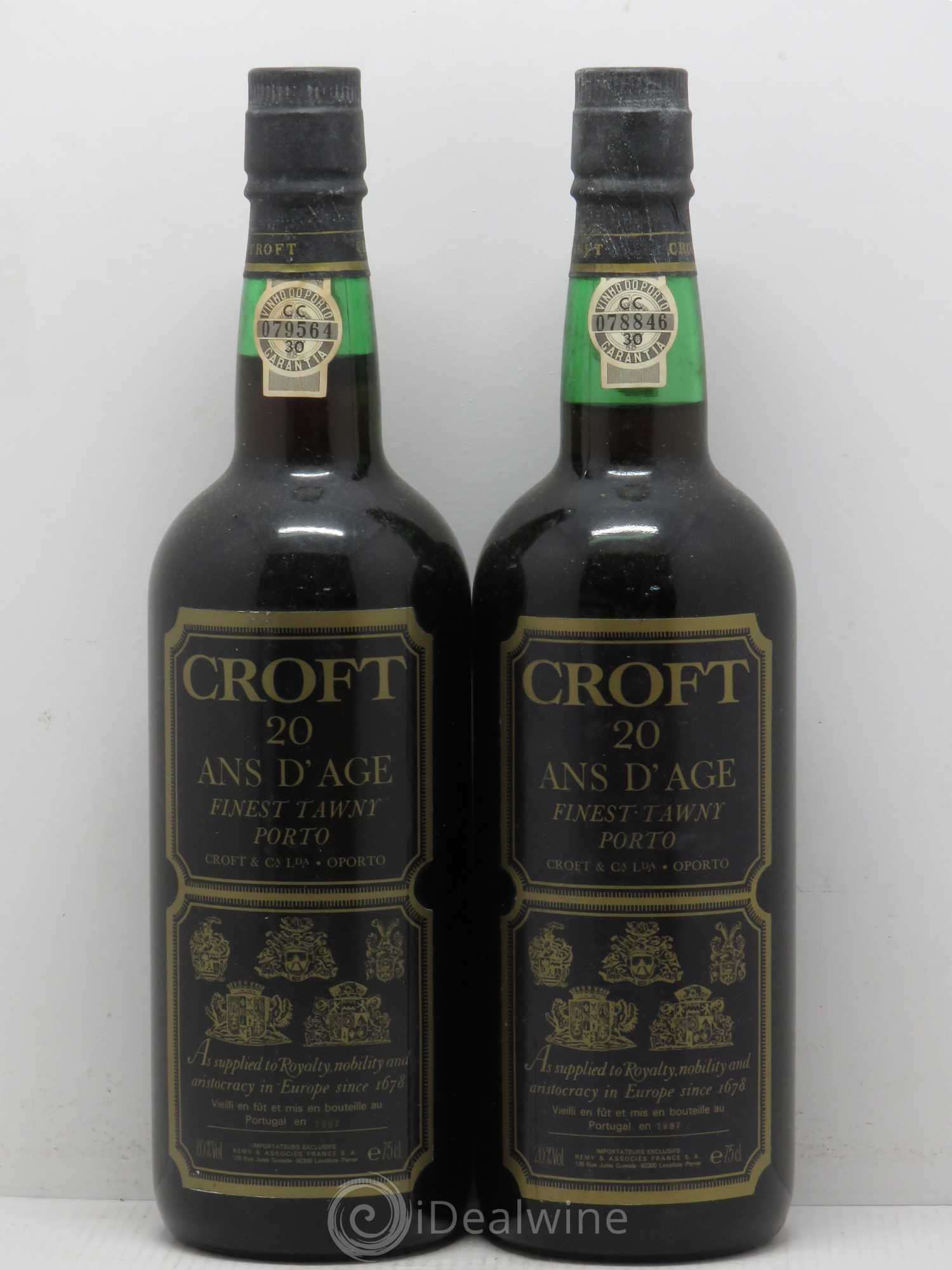 Porto Croft The Fladgate Partnership Croft 20 ans d'Age - Posten von 2 Flaschen - 0