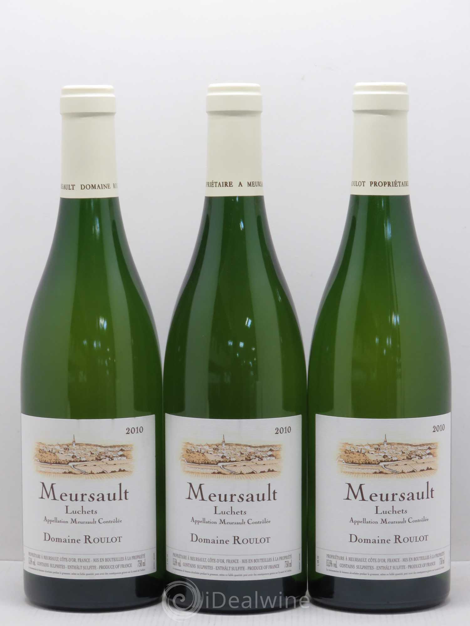 Meursault Luchets Roulot (Domaine) 2010 - Posten von 3 Flaschen - 0