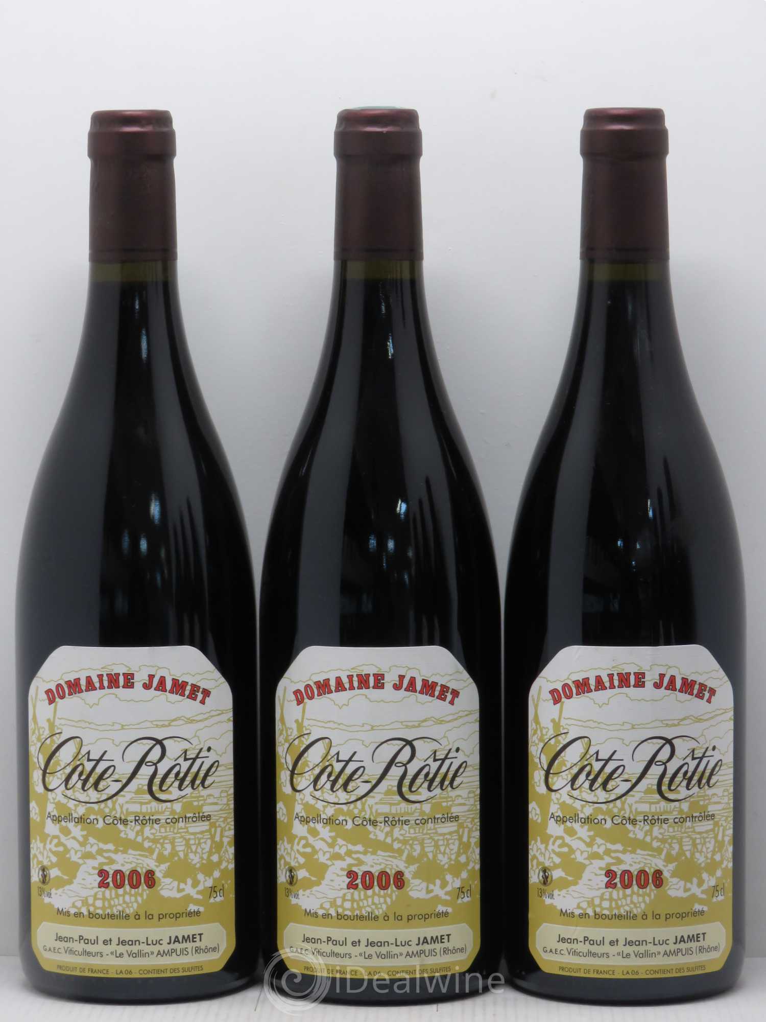 Côte-Rôtie Jamet (Domaine) 2006 - Lot de 3 bouteilles - 0
