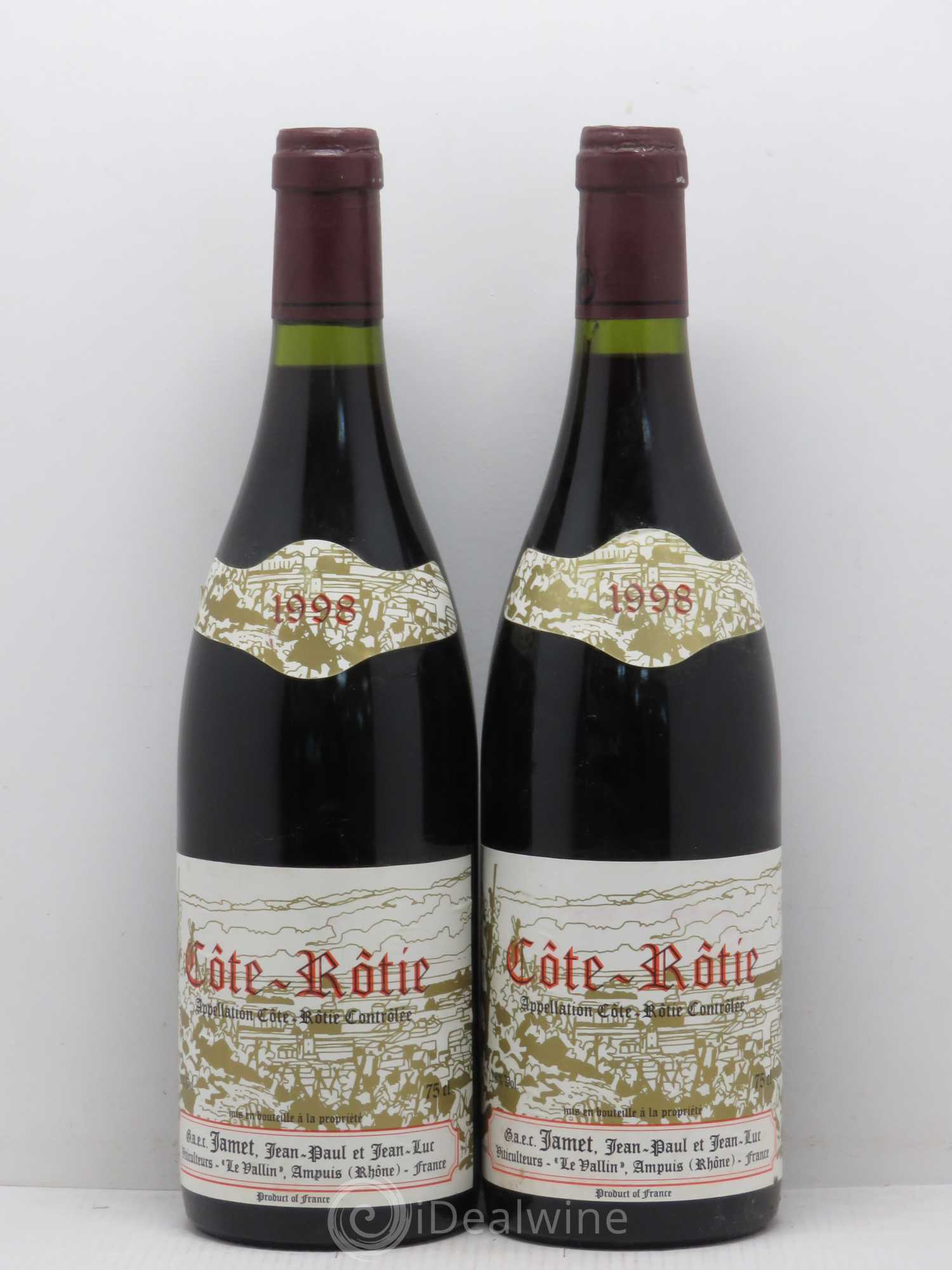 Côte-Rôtie Jamet (Domaine) 1998 - Lot de 2 bouteilles - 0